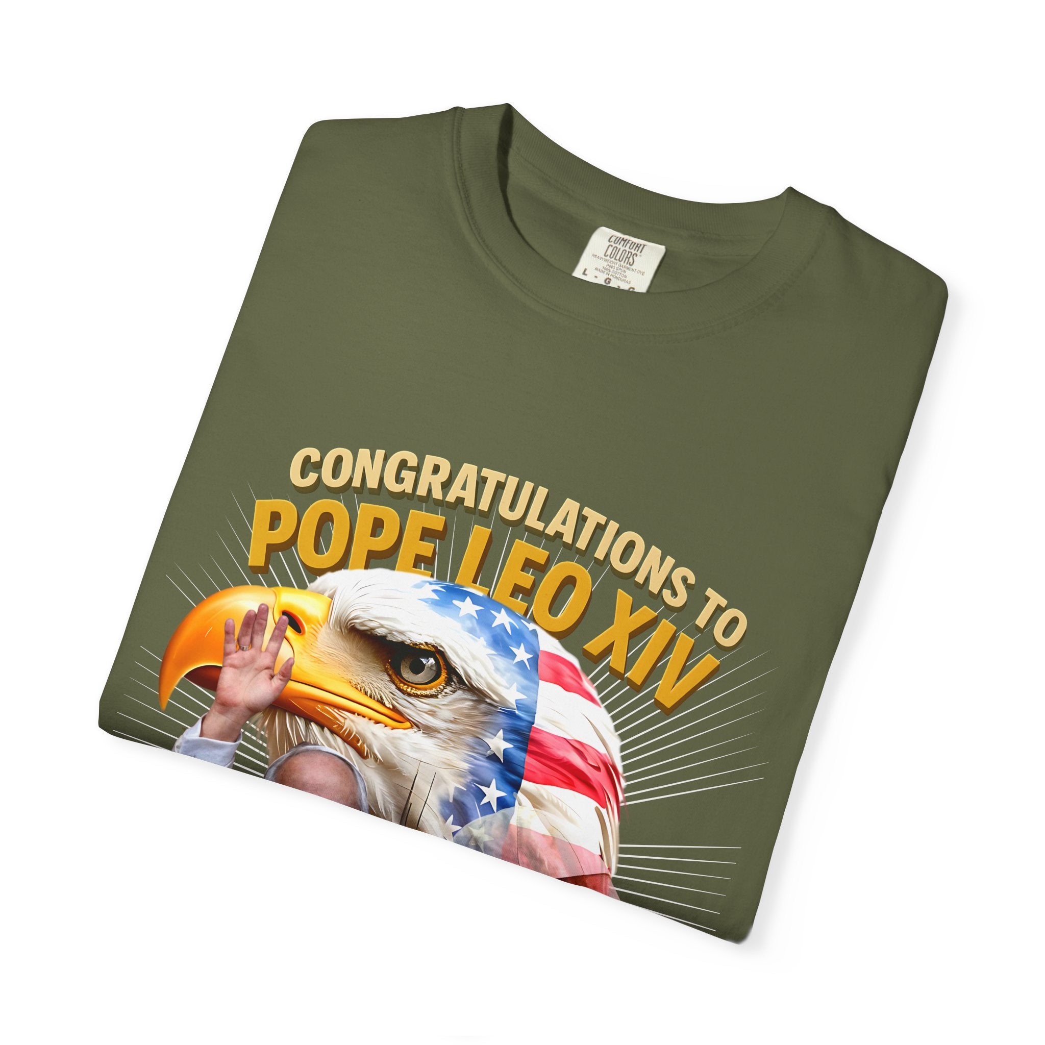 Pope Leo XIV Celebration T-Shirt - Unisex Garment-Dyed Tee - Angel Body