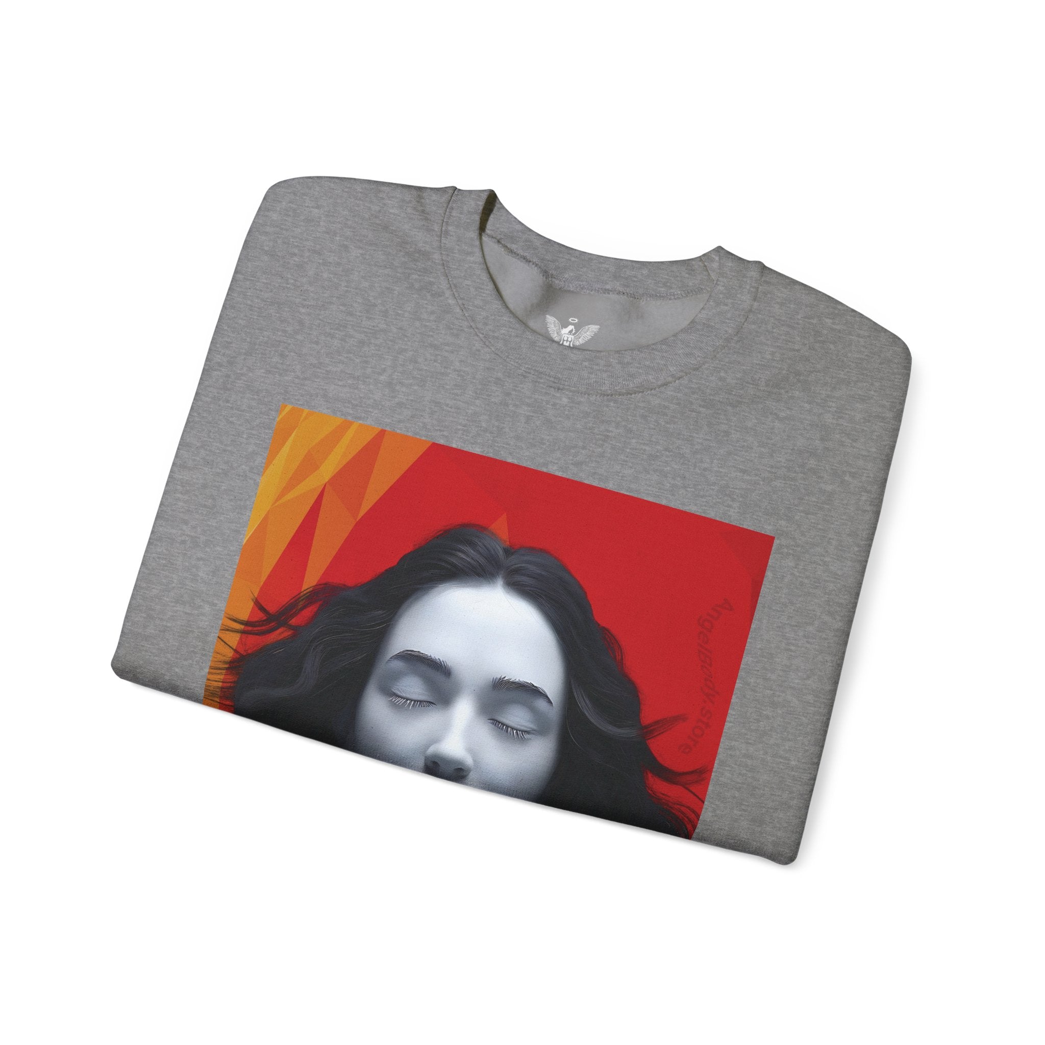Abstract Art & Floral Sweatshirt - Angel Body