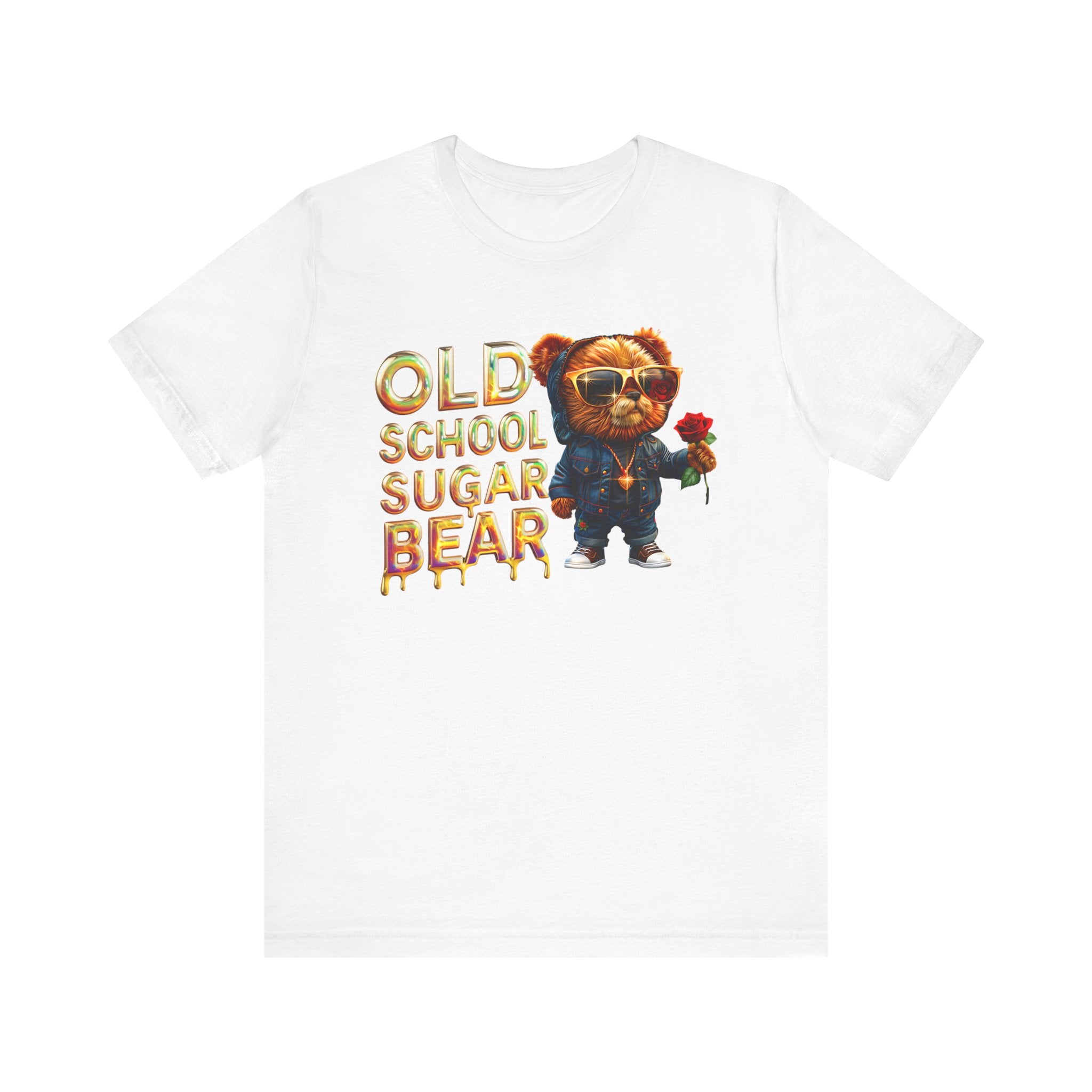 Unisex Jersey Short Sleeve Tee Old school sugar bear - Angel Body