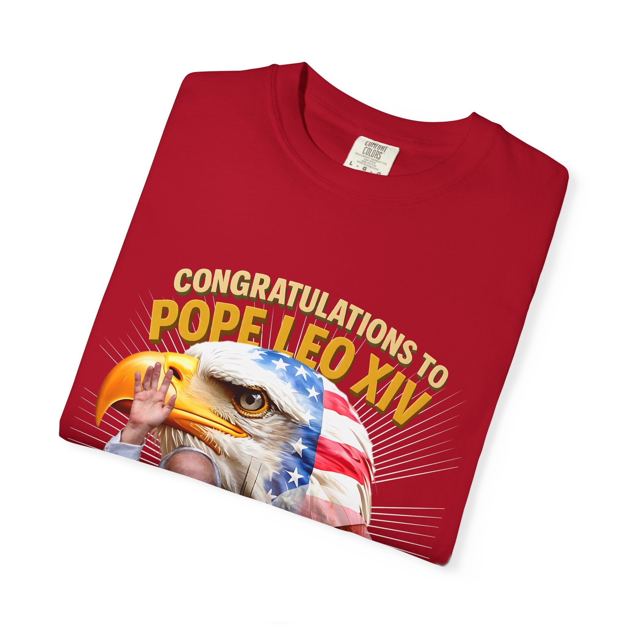 Pope Leo XIV Celebration T-Shirt - Unisex Garment-Dyed Tee - Angel Body