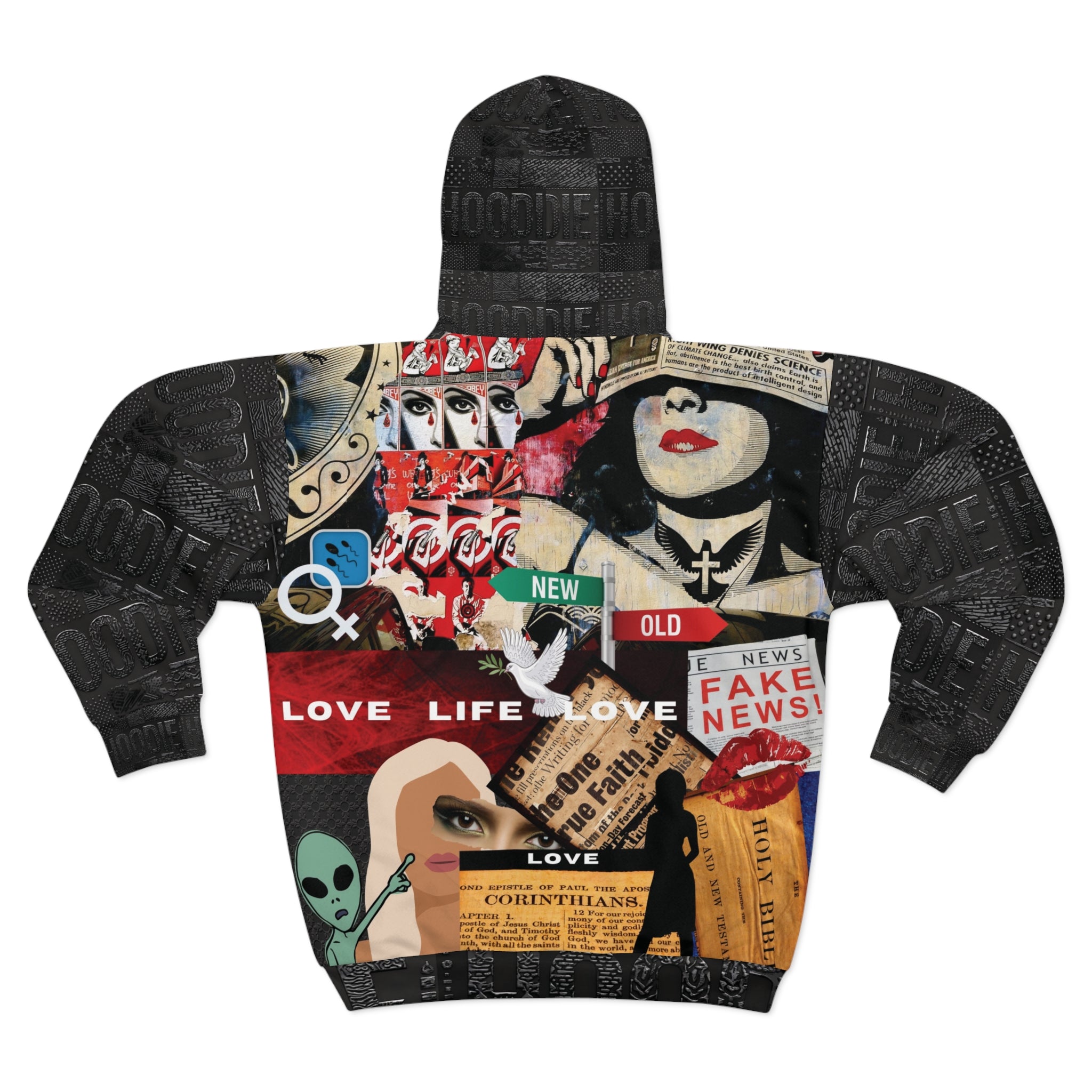Unisex Love Life Zip Hoodie - Stylish and Trendy Streetwear - Angel Body