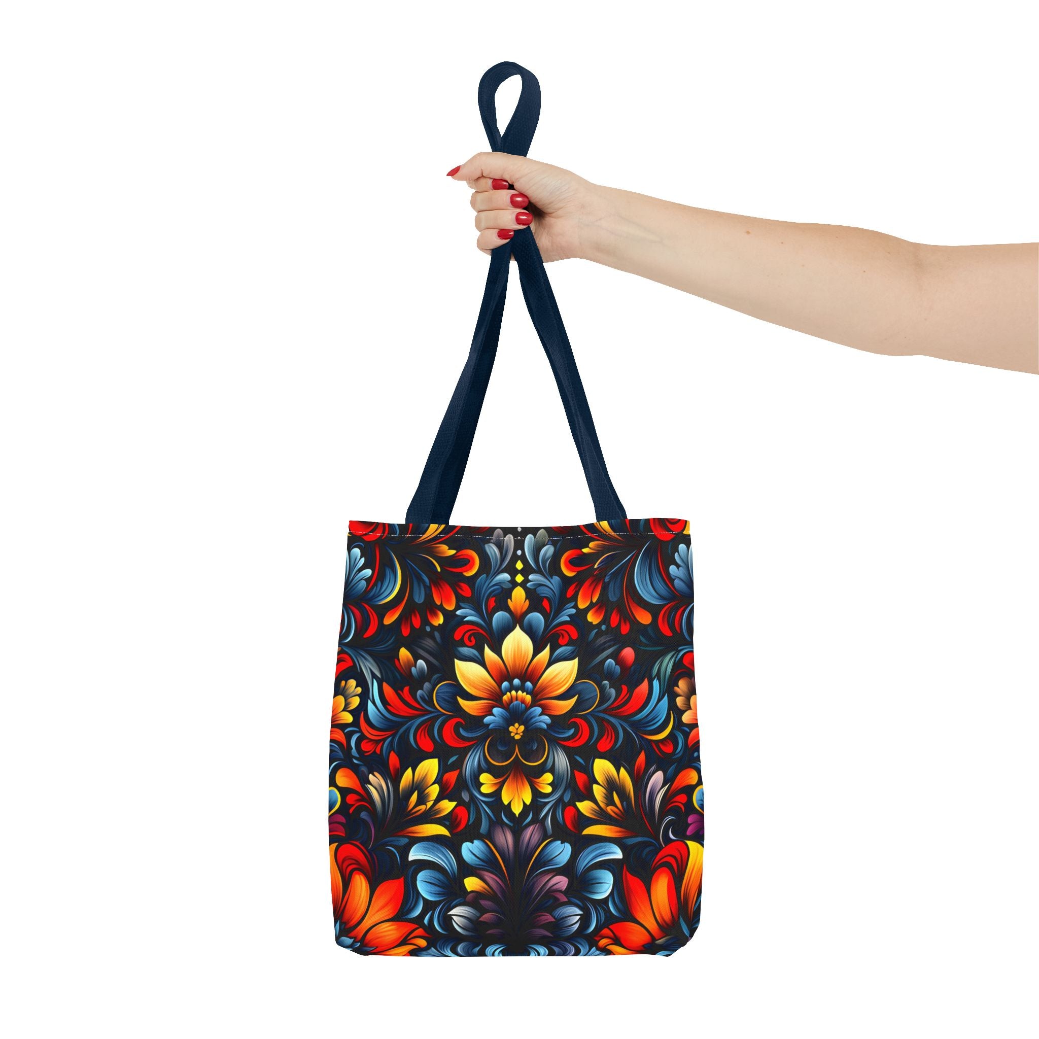 Vibrant Floral Tote Bag - Colorful Pattern for Everyday Use - Angel Body