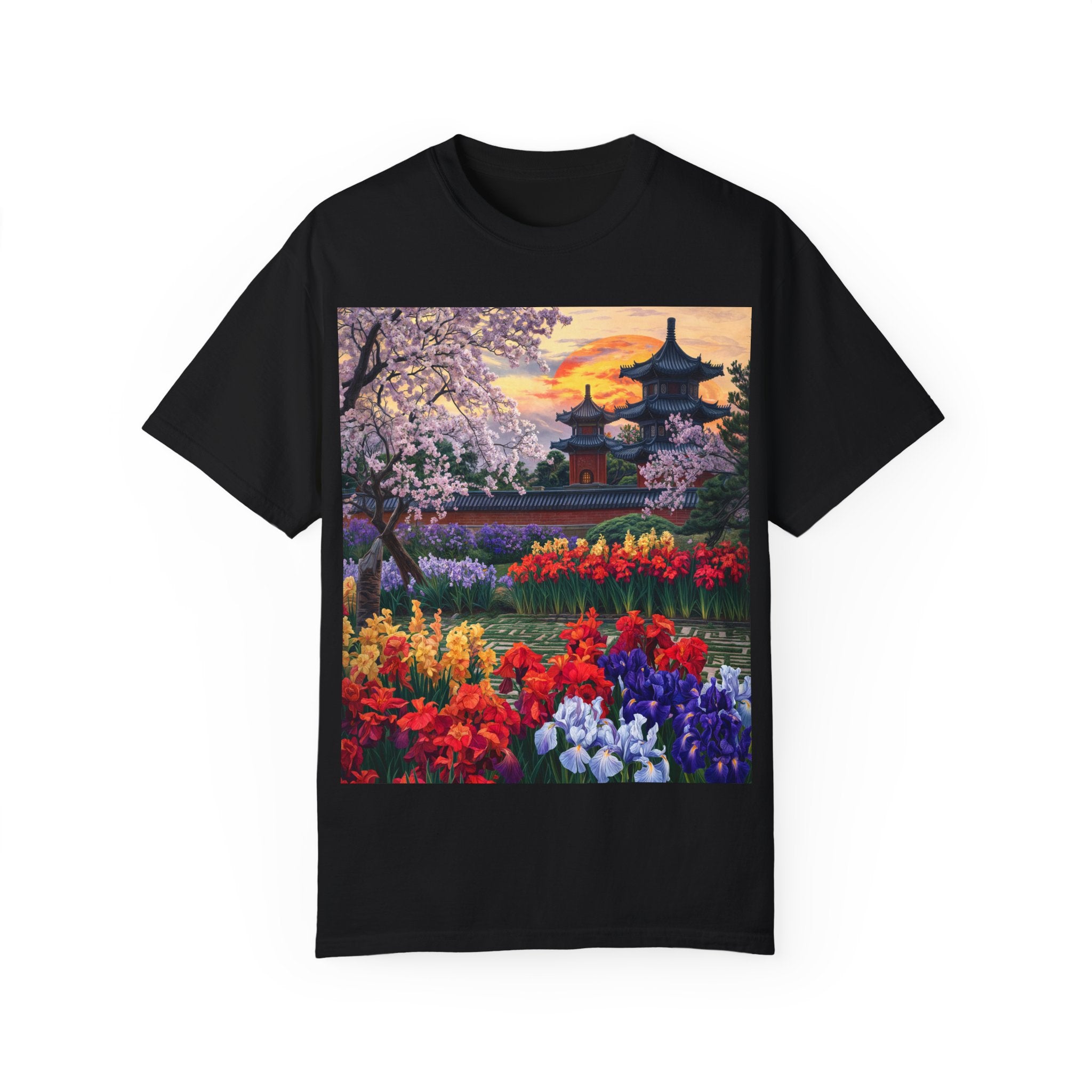 Japanese Garden Landscape T-Shirt - Nature Lovers & Spring Celebrations - Angel Body