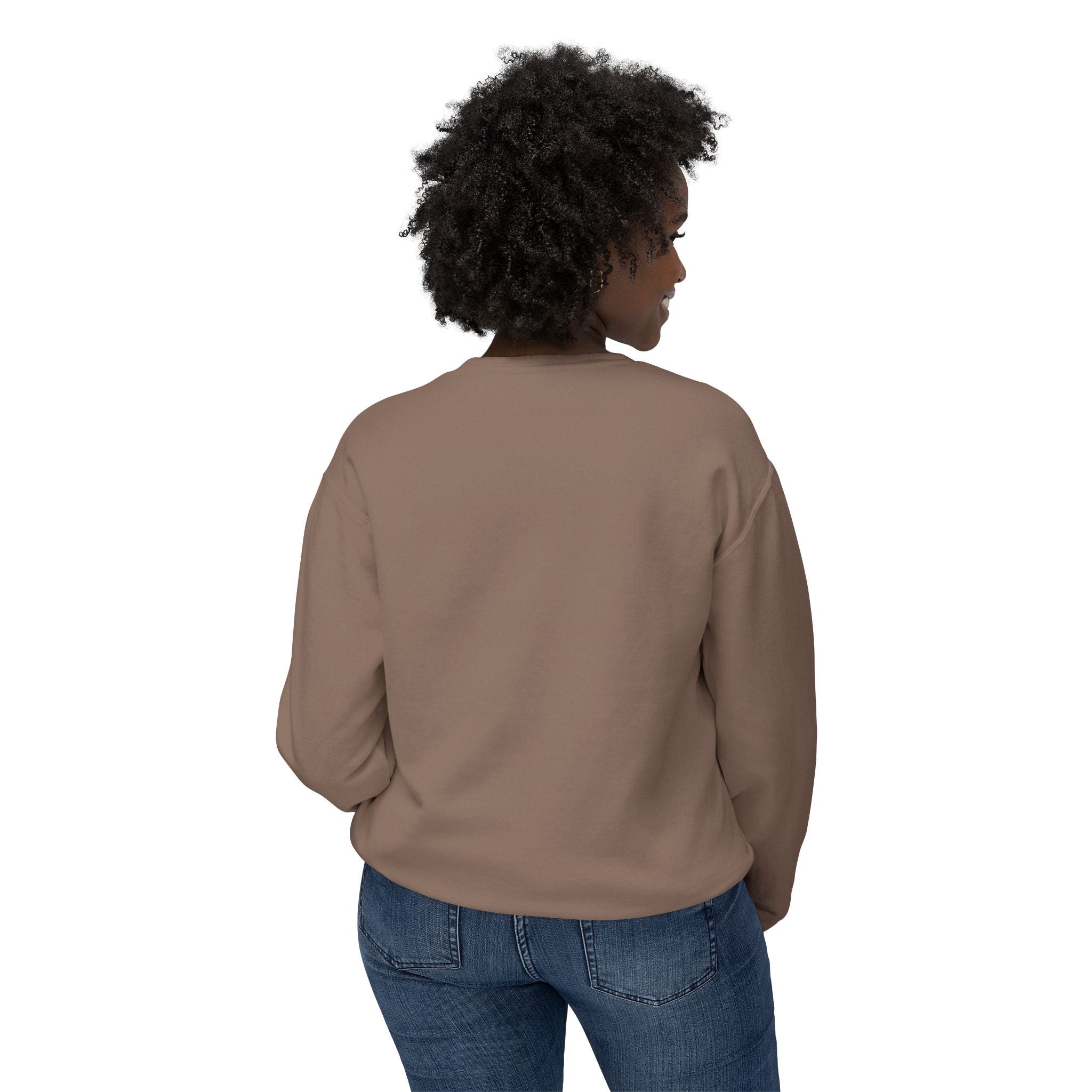 Unisex Lightweight Crewneck Sweatshirt That says Simply Beautiful - Angel Body