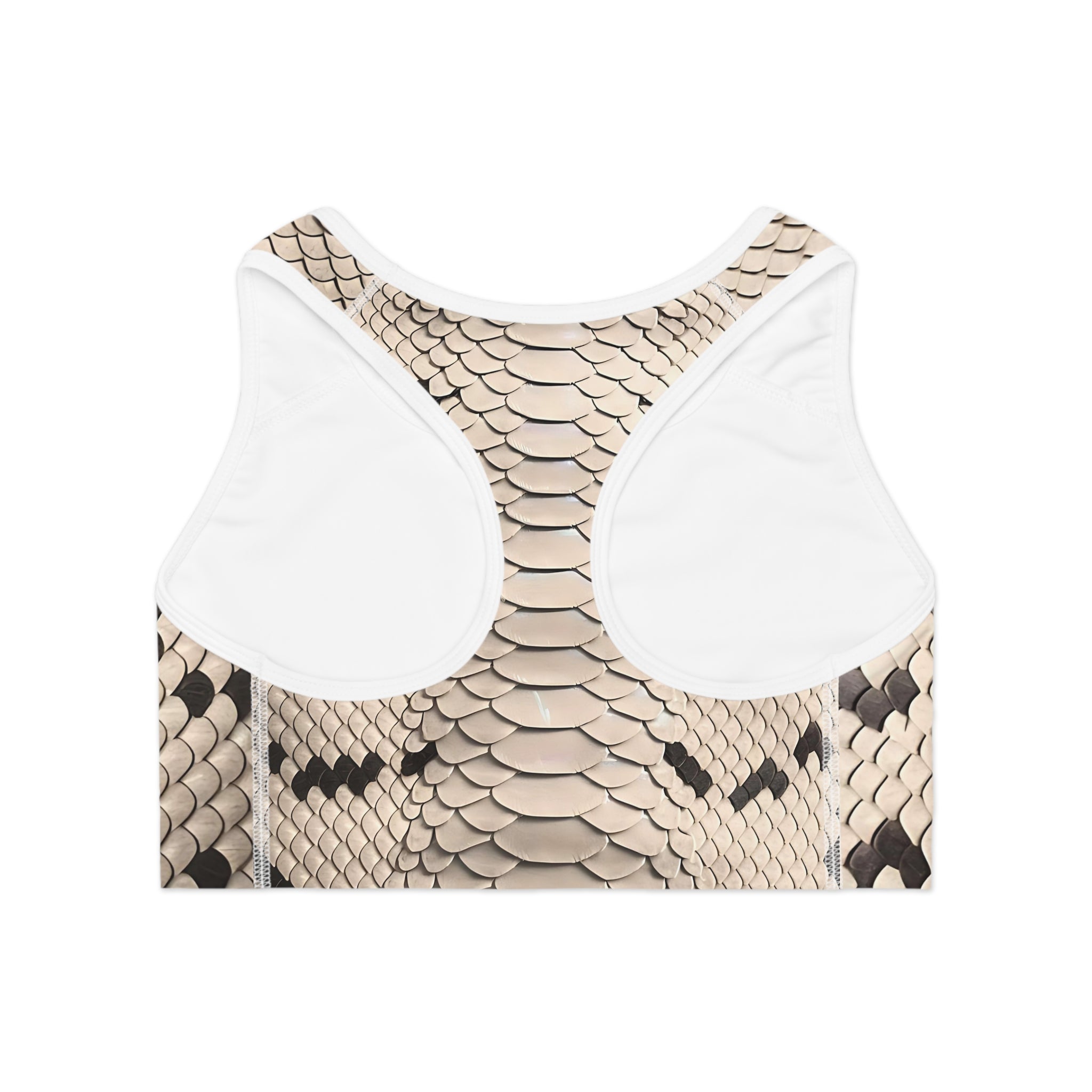 Stylish Snake Print Sports Bra for Athleisure and Activewear