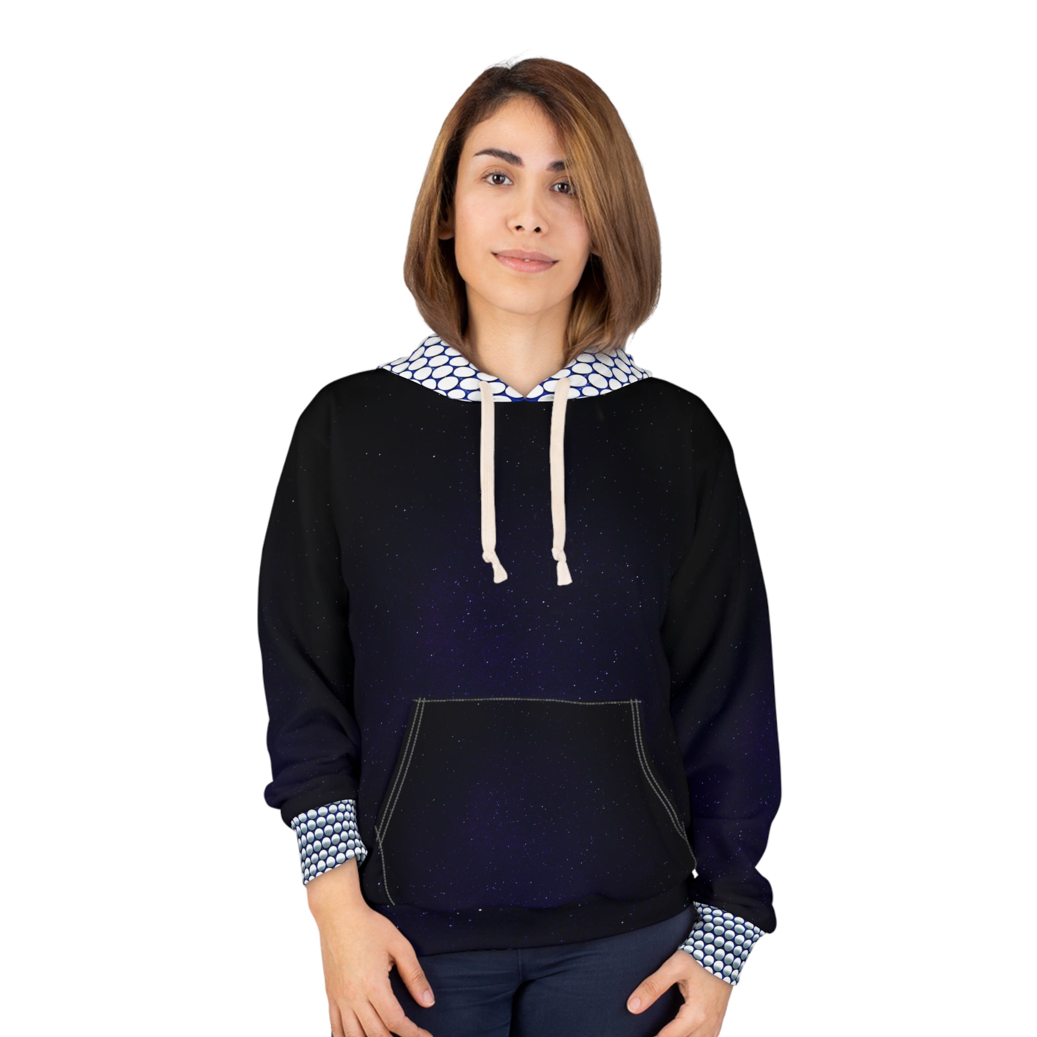 Celestial Angel Wings Unisex Pullover Hoodie - Fitness Apparel for Cosmic Souls - Angel Body