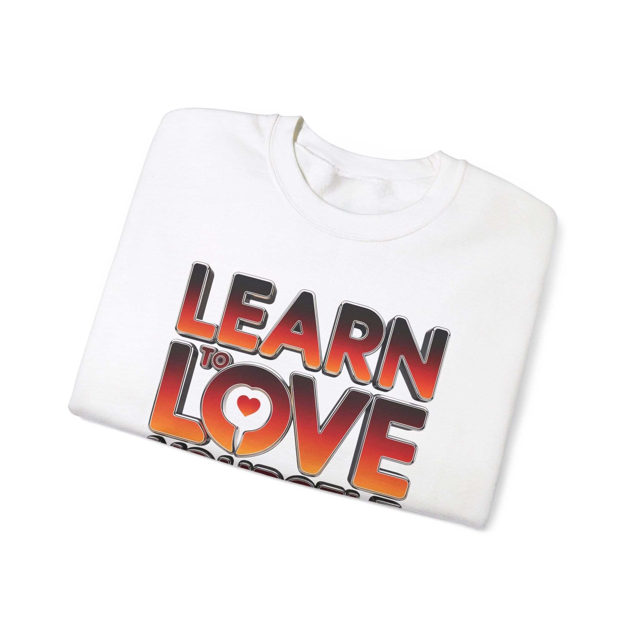 Learn to Love Yourself 2025 Crewneck Sweatshirt - Angel Body
