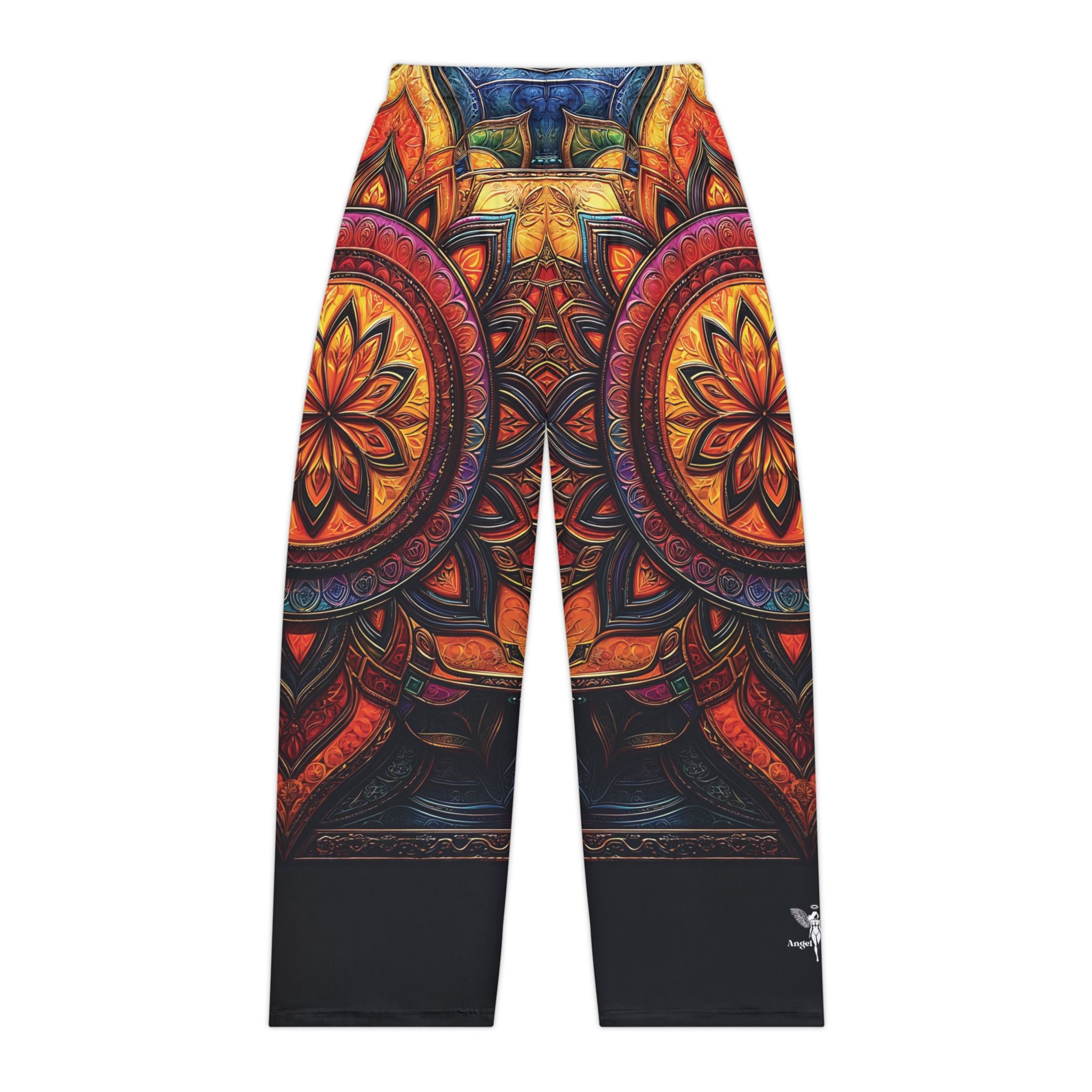 Bohemian Mandala Women's Pajama Pants - Vibrant Colorful Design for Cozy Nights