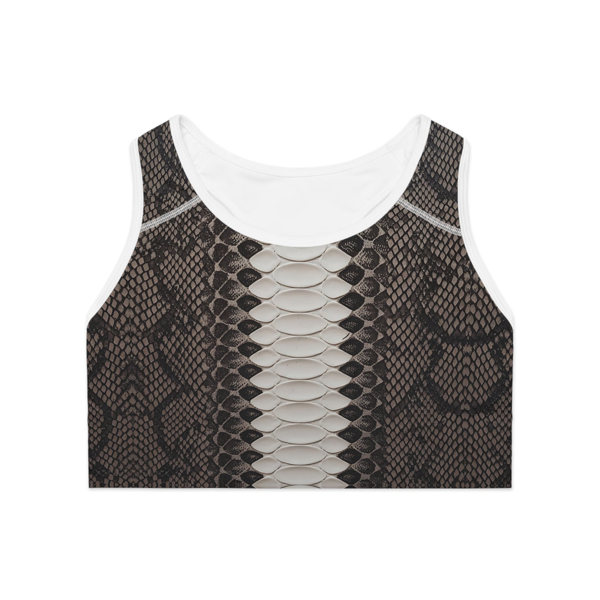 Stylish Snake Skin Sports Bra for Active Women