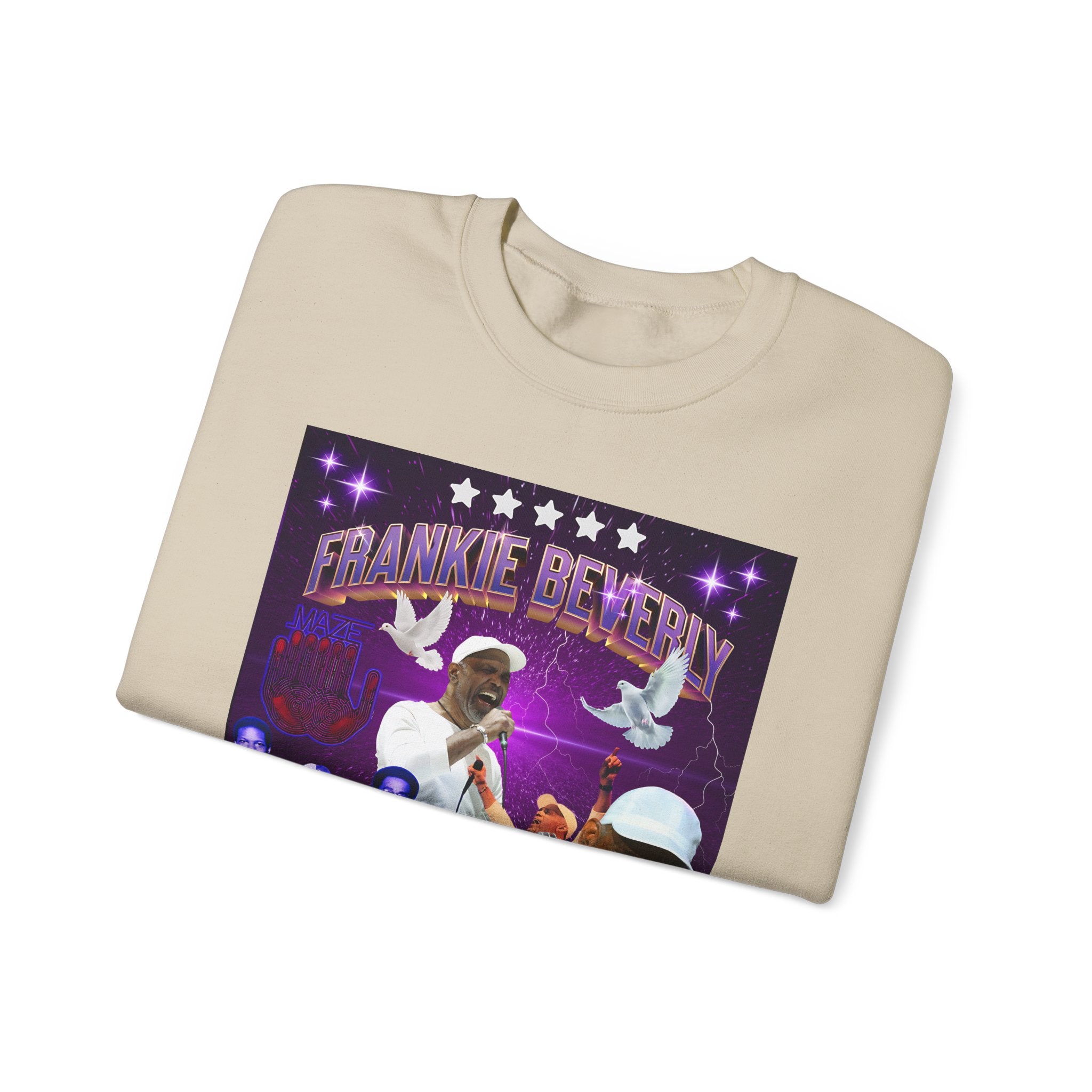 Limited Edition Frankie Beverly collage Crewneck Sweatshirt - Retro style Music Tribute to a Legendary soul singer - Angel Body