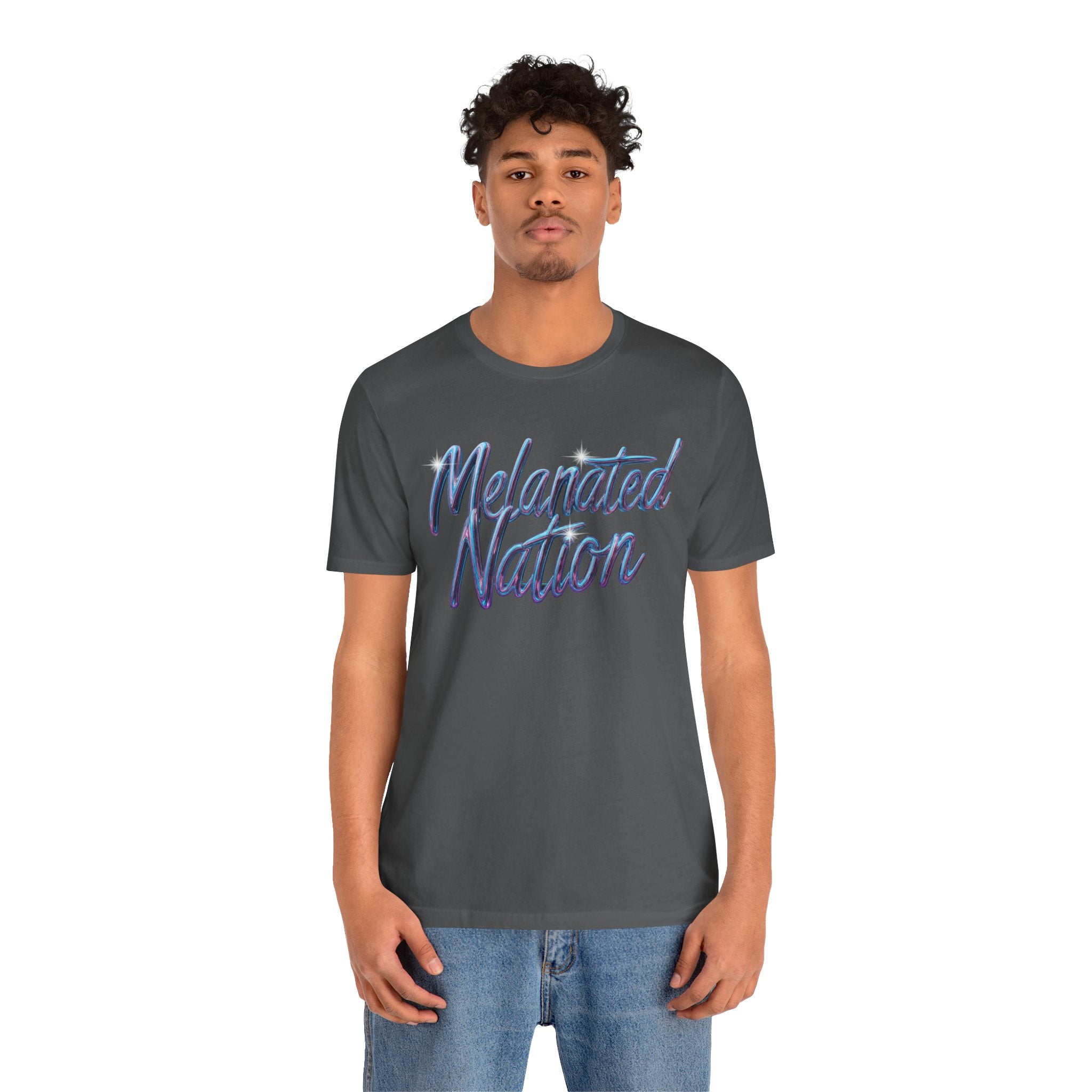 Unisex Jersey Short Sleeve Tee Melanated Nation - Angel Body