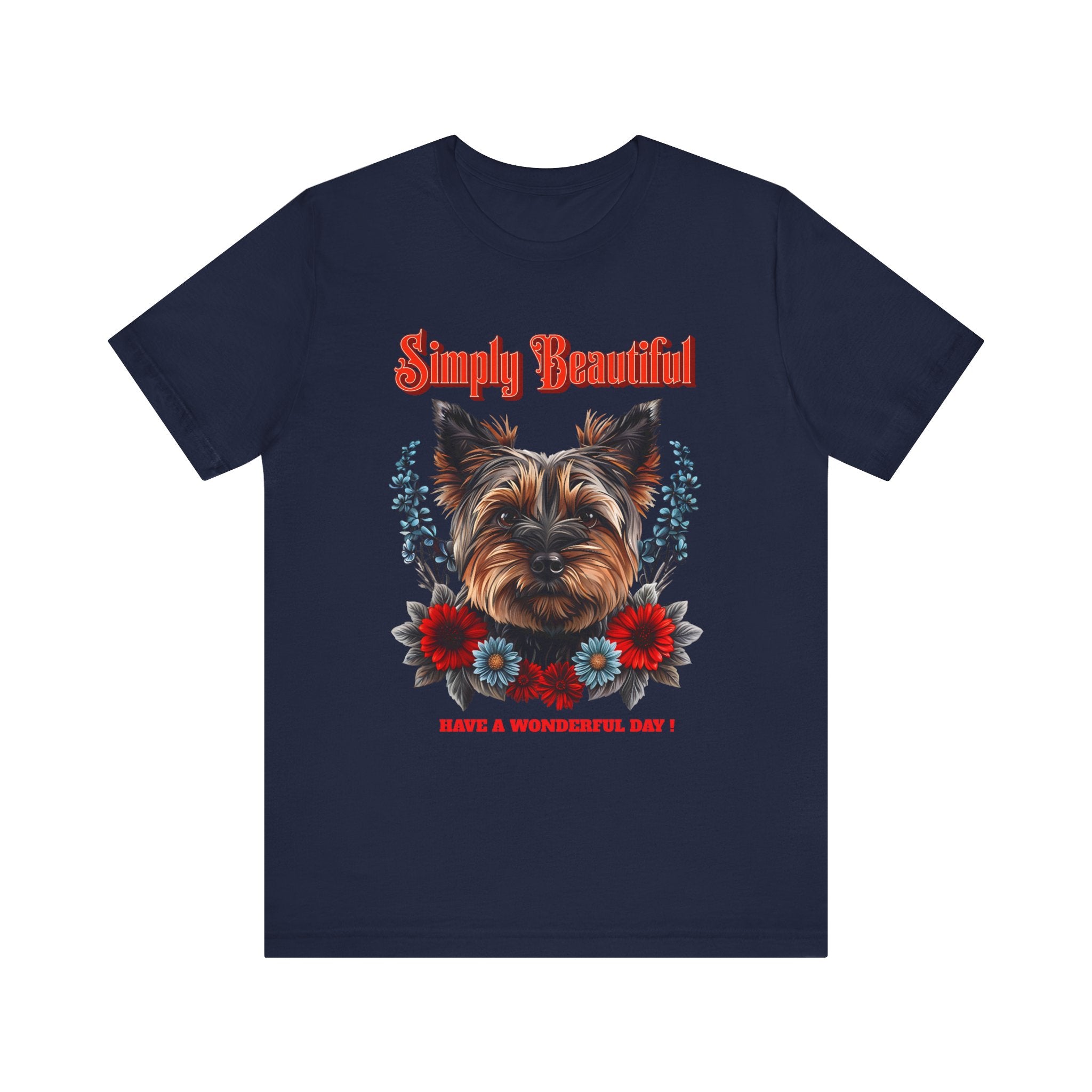 Unisex Jersey Short Sleeve Tee Simply Beautiful Yorkshire Puppy - Angel Body