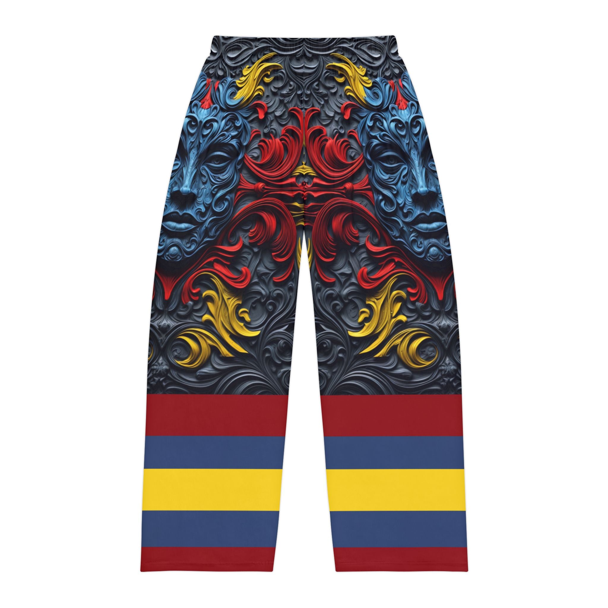 Retro Graphic Pajama Pants - Angel Body