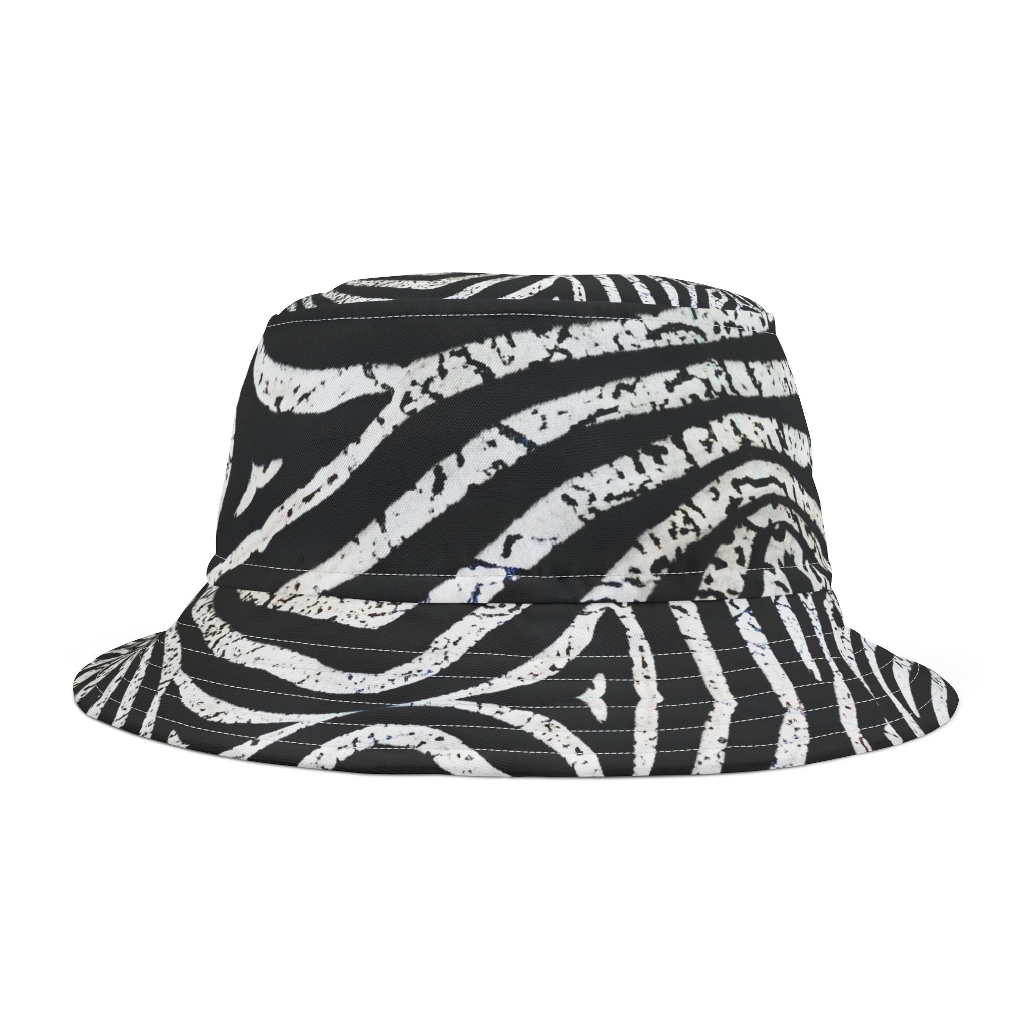 Zebra Print Bucket Hat, Trendy Beach Accessory, Festival Wear, Unisex Hat, Summer Vibes, Stylish Sun Protection
