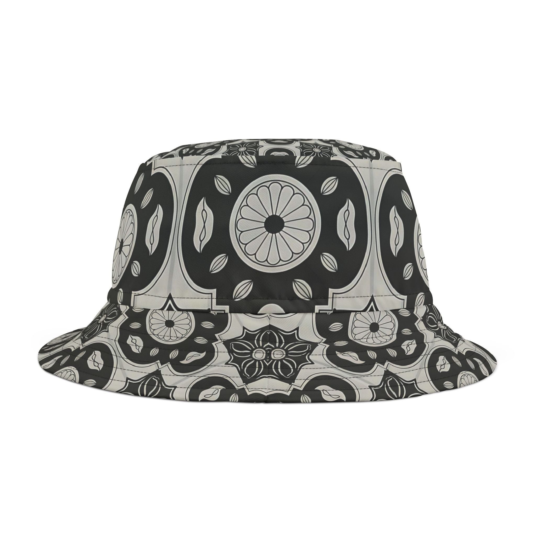Stylish AOP Bucket Hat for Trendy Summer Vibes, Boho Accessory, Perfect for Beach Days, Festivals, Fashion Statement, Unique Gift - Angel Body