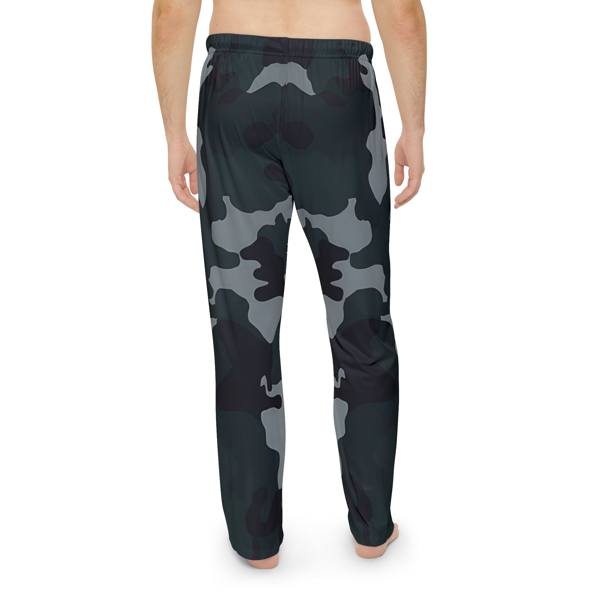 Comfortable Men's Dark Camouflage Pajama Pants - Relaxed Fit for Everyday Wear