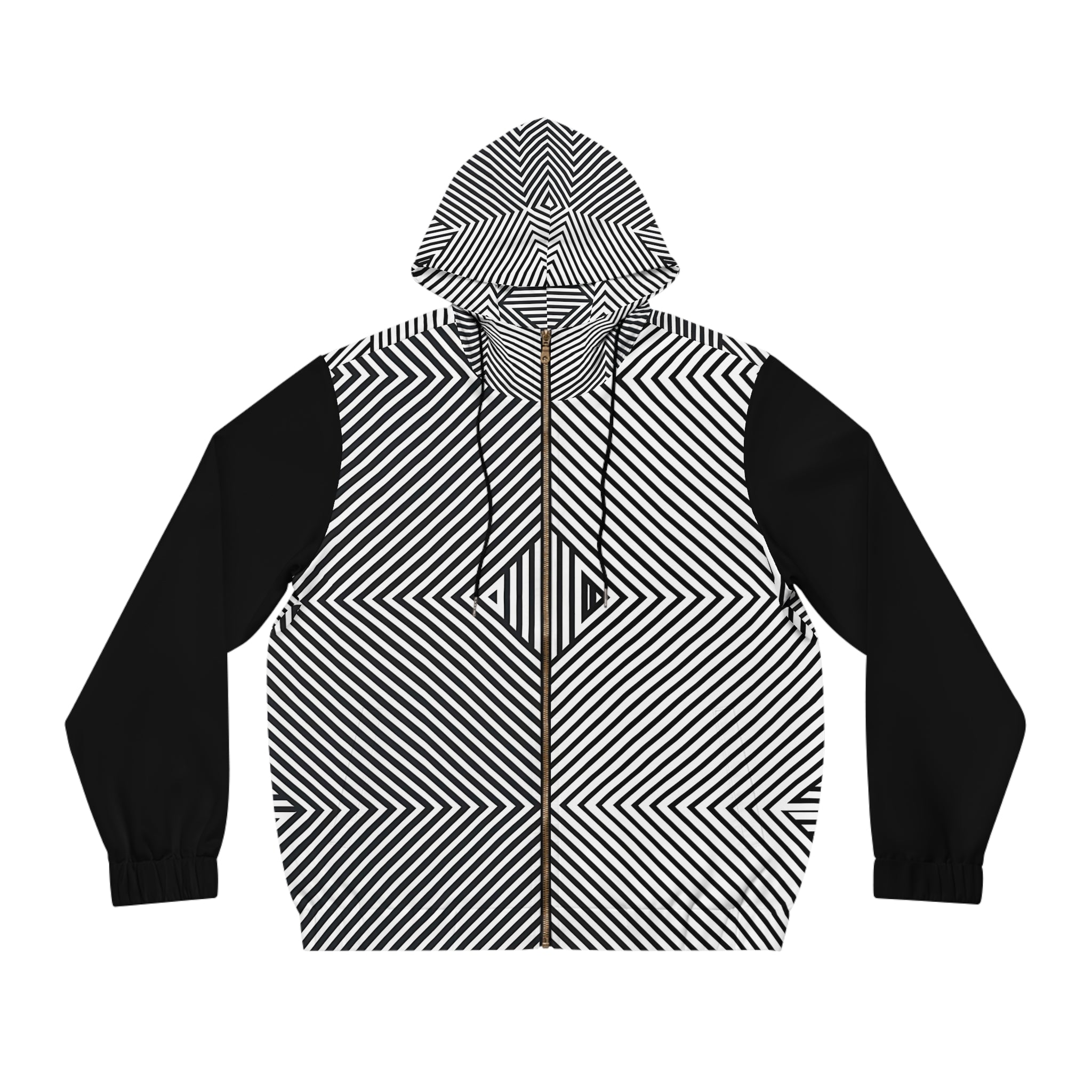 Urban Legend 2 Full-Zip Hoodie | Stylish Black & White Graphic Sweatshirt for Music Lovers - Angel Body