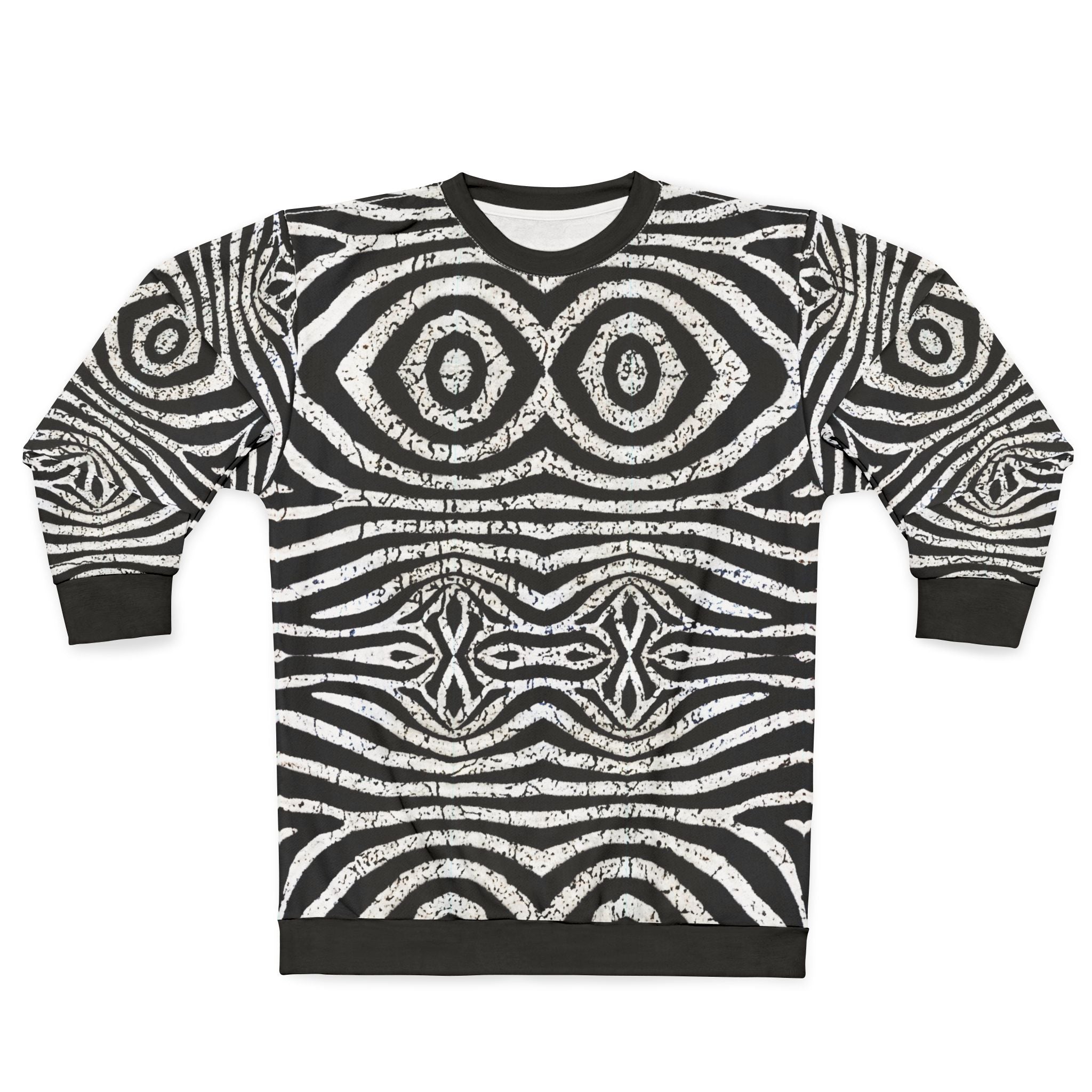 Stylish Unisex Sweatshirt with Unique Abstract Pattern, Cozy Casual Wear, Gifts for Friends, Holiday Sweater, Eye-Catching Fashion - Angel Body