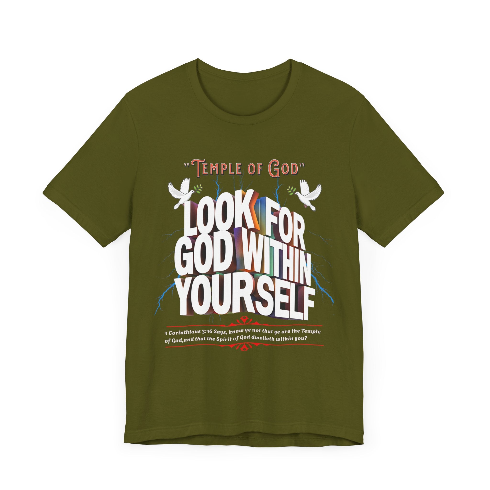 Unisex Jersey Short Sleeve Tee: Temple of God - Angel Body