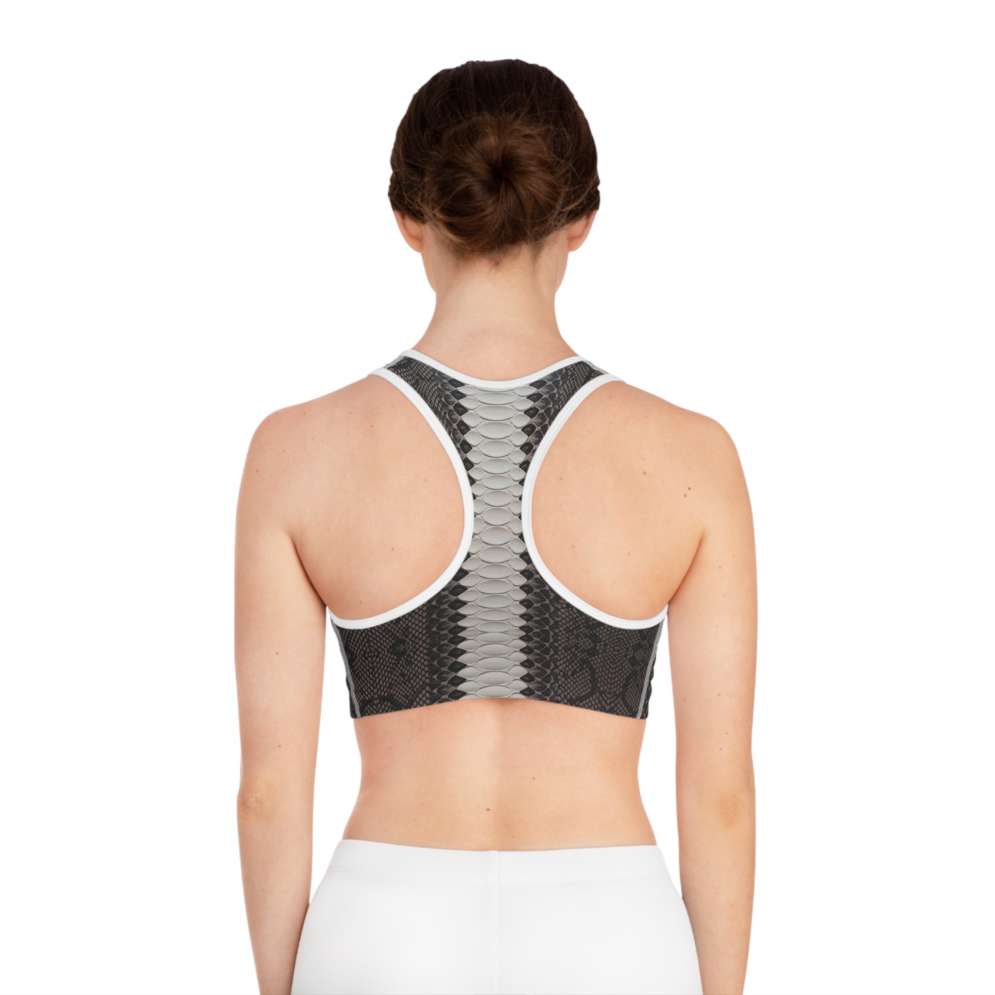 Stylish Snake Skin Sports Bra for Active Women