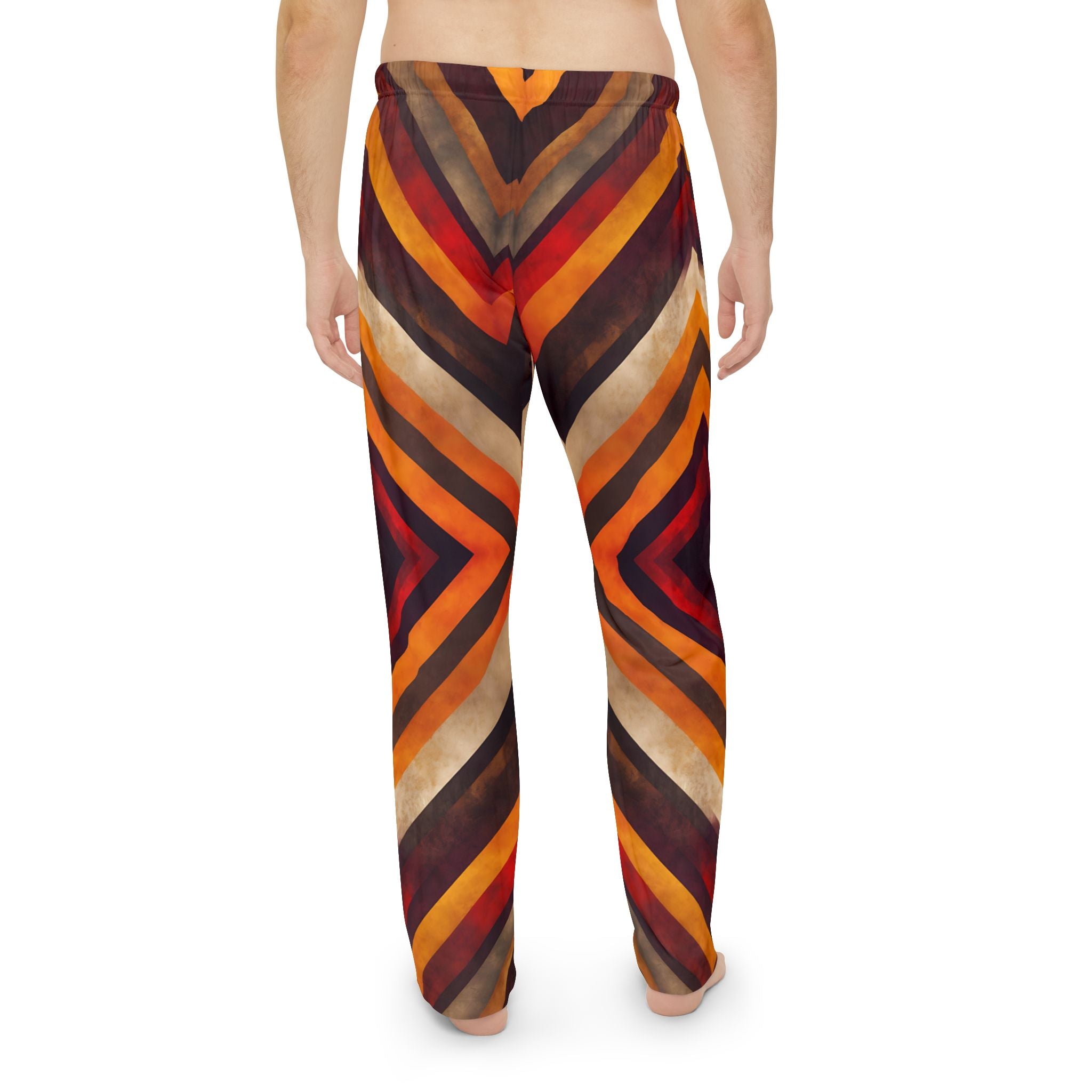 Men's very cozy Geometric Pattern Pajama Pants - Cozy and Stylish Lounge Wear