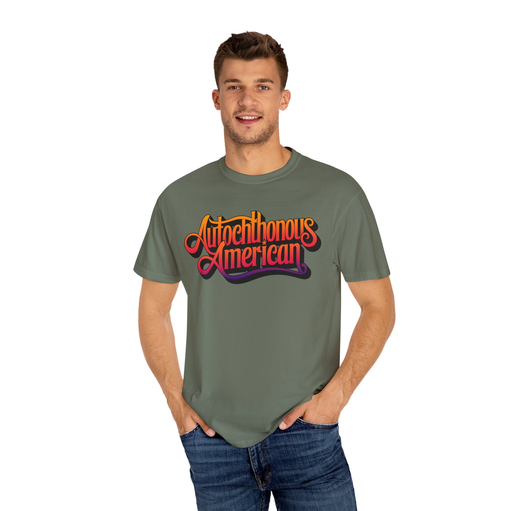 Autochthonous American T-Shirt - Vibrant Graphic Tee for Cultural Celebrations