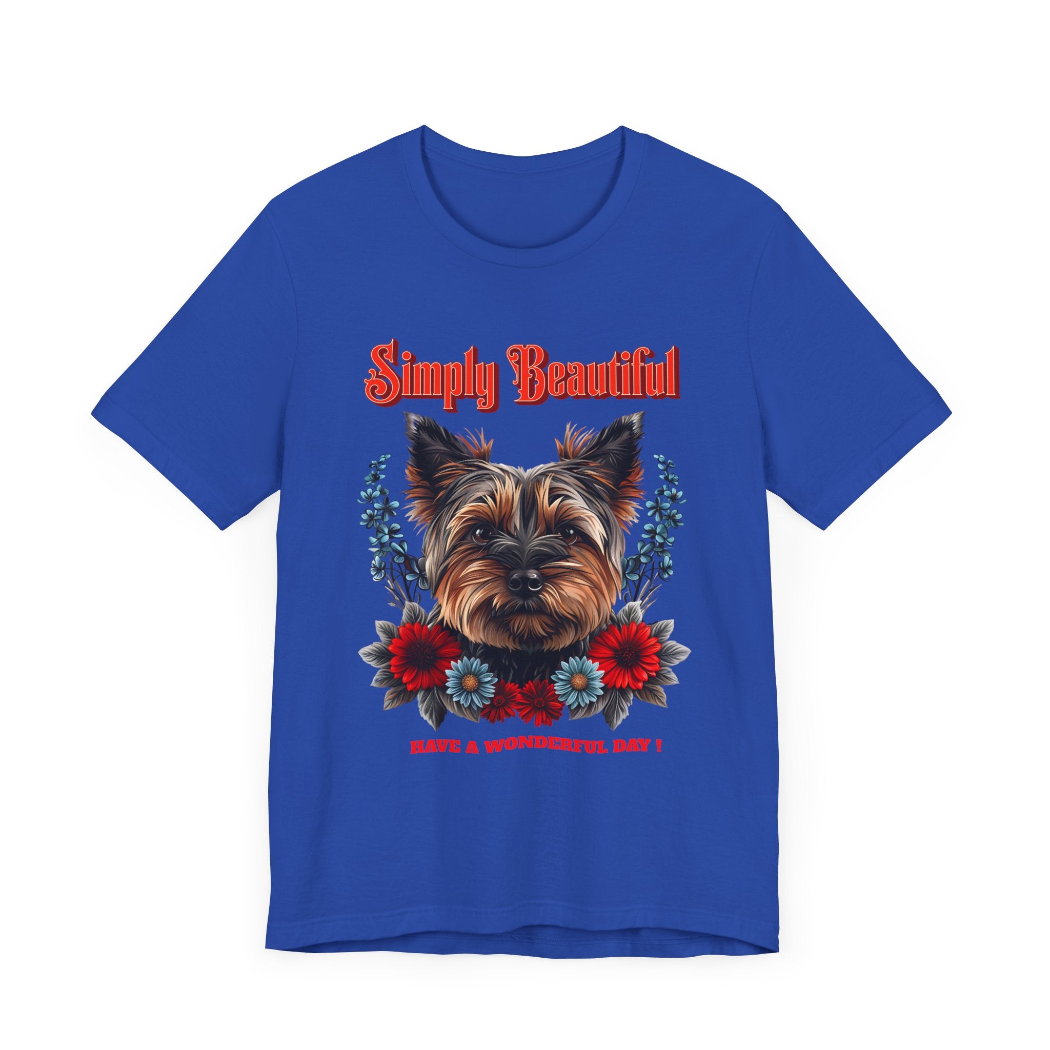 Unisex Jersey Short Sleeve Tee Simply Beautiful Yorkshire Puppy - Angel Body