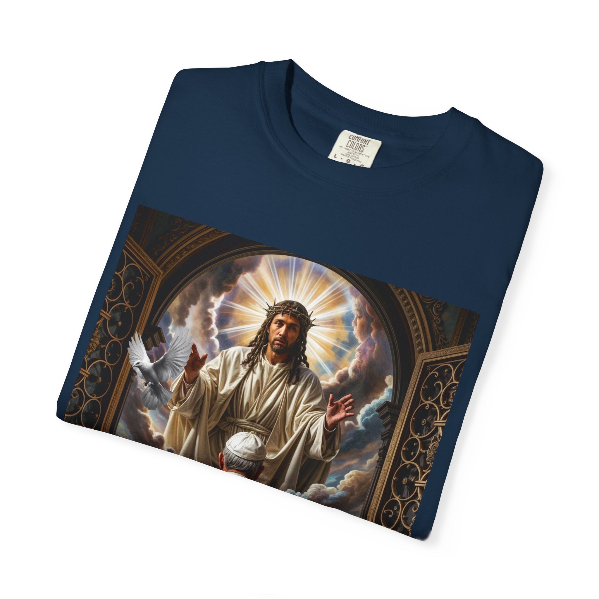 Religious Inspiration T-shirt - Jesus and Pope - Angel Body