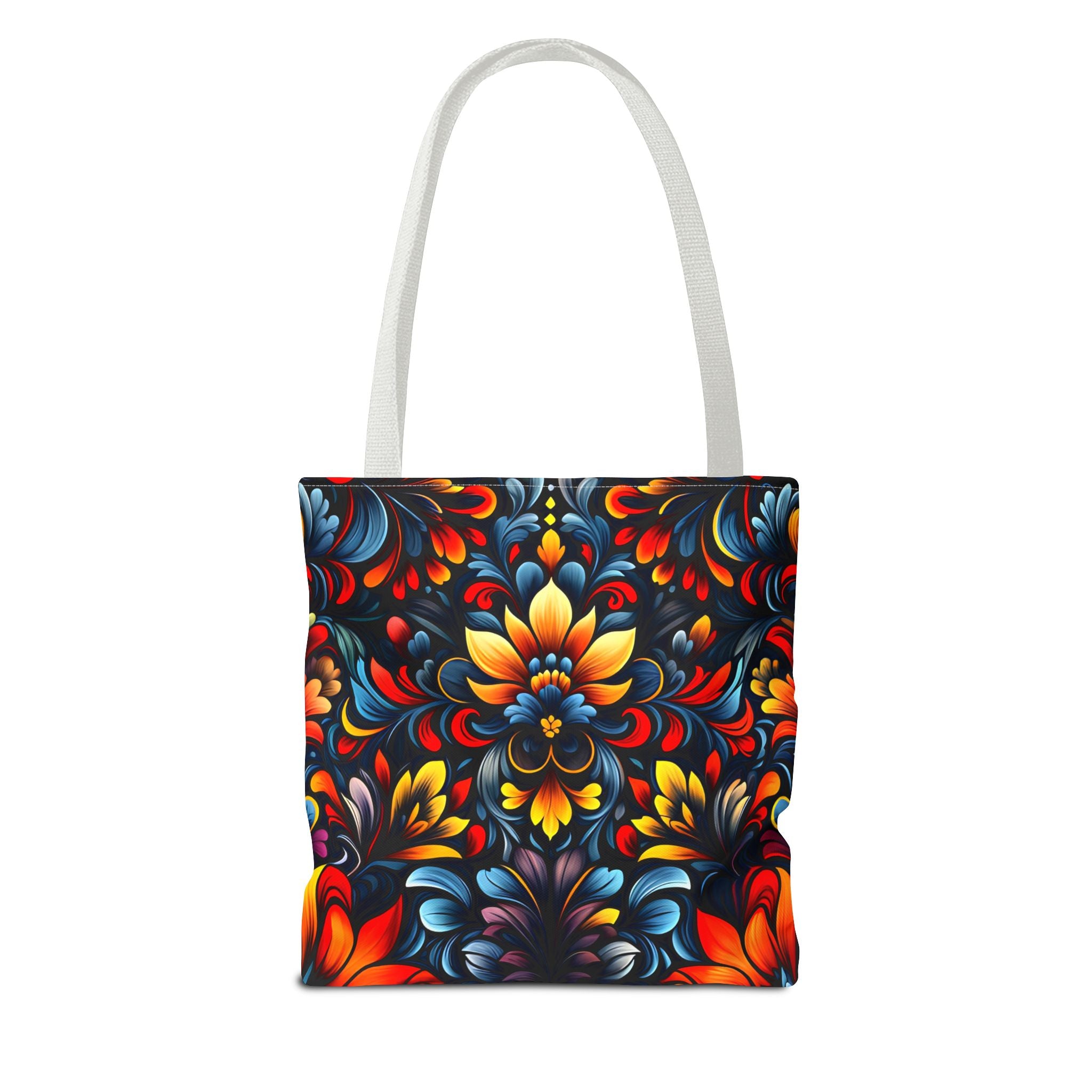 Vibrant Floral Tote Bag - Colorful Pattern for Everyday Use - Angel Body