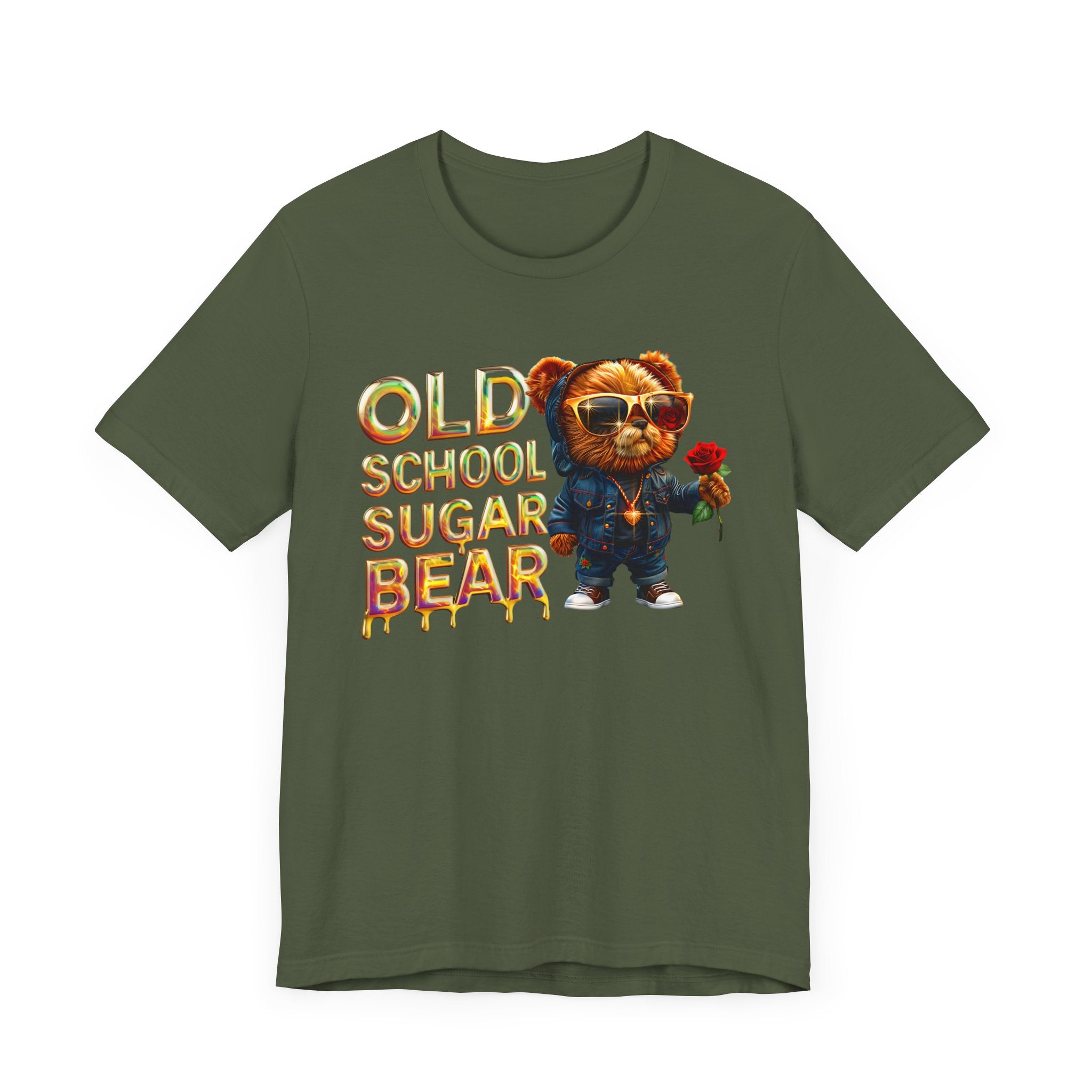 Unisex Jersey Short Sleeve Tee Old school sugar bear - Angel Body
