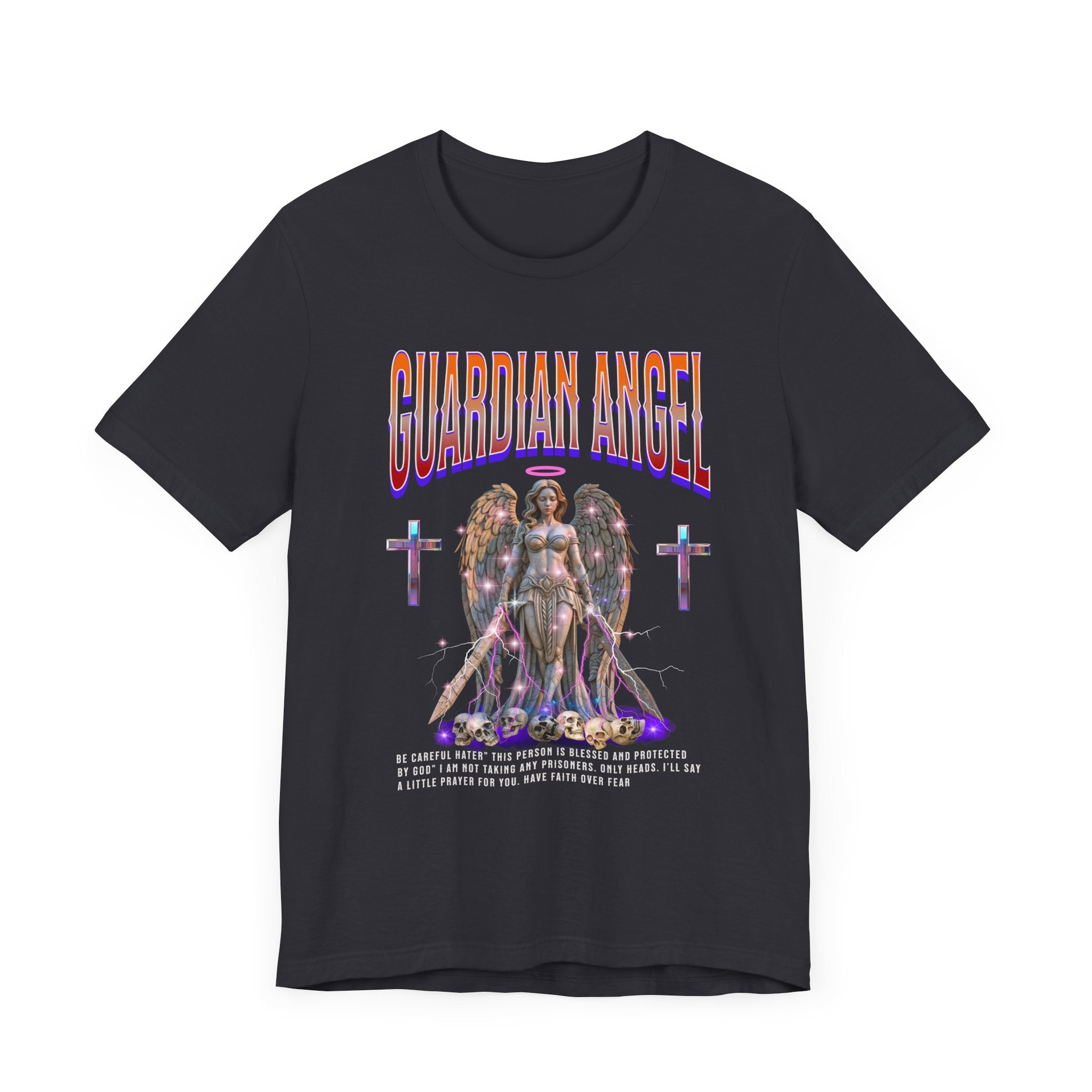 Unisex Jersey Short Sleeve Tee: Guardian Angel Spiritual Warrior and Protector of Blessed Soul's - Angel Body