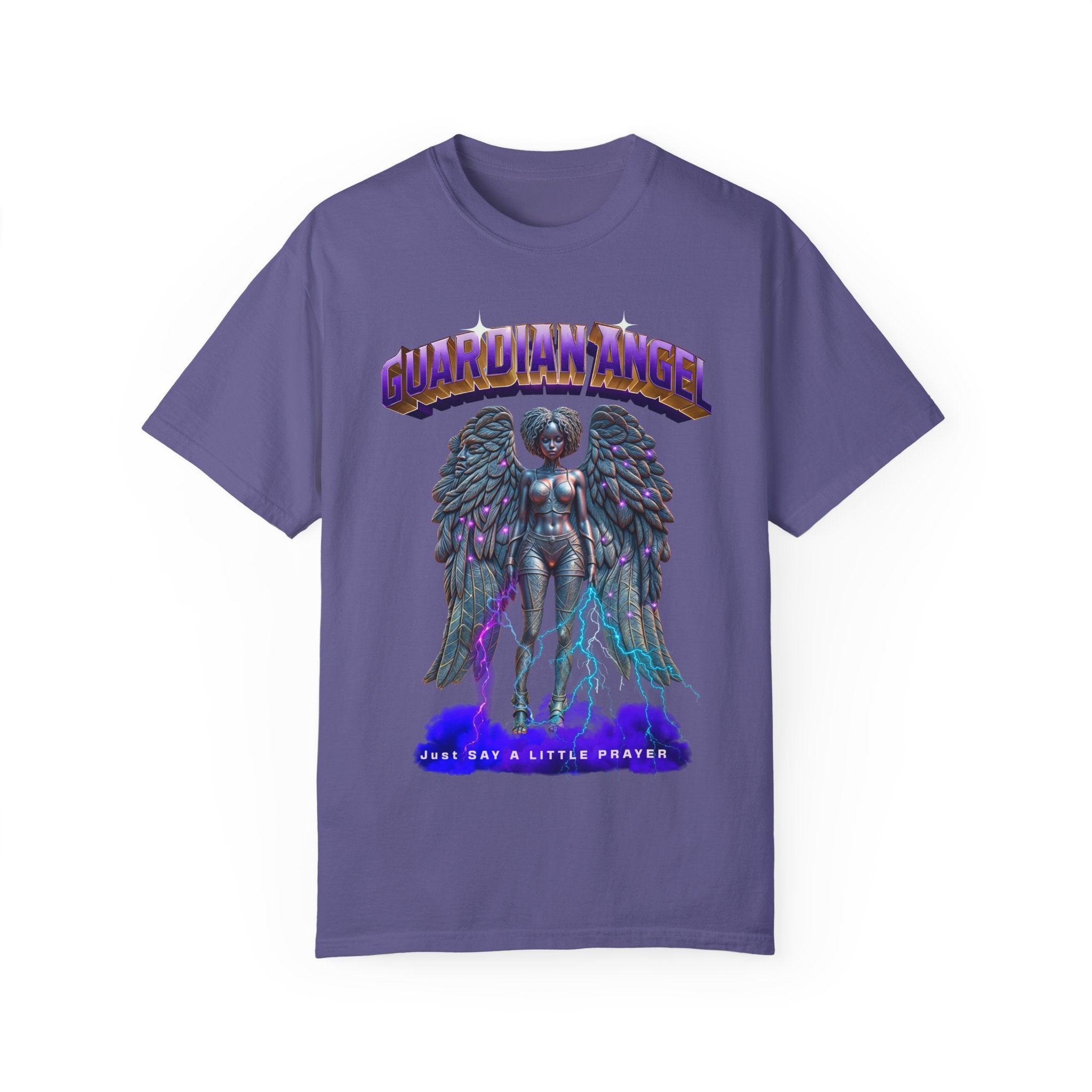 Unisex Garment-Dyed T-shirt With the title Guardian Angel - Angel Body