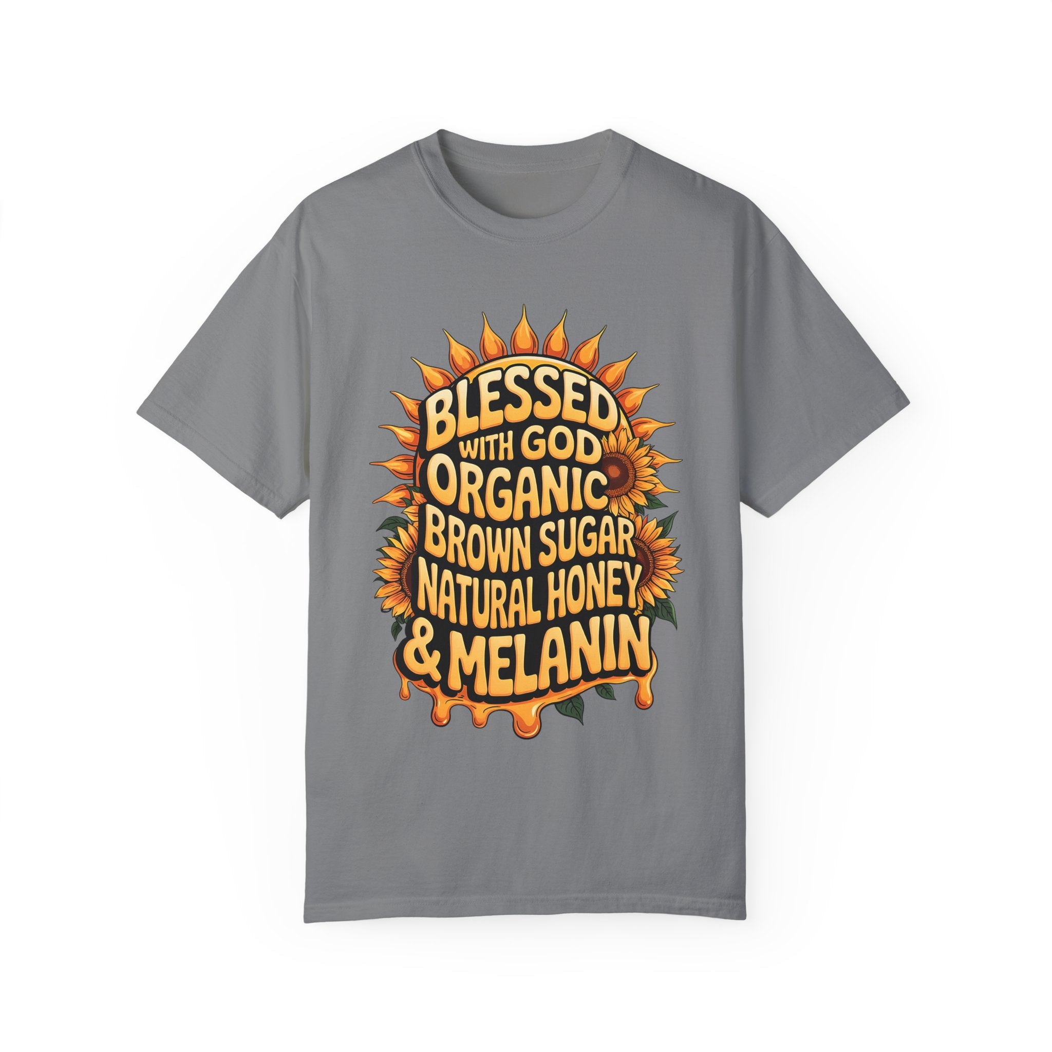 Blessed with God Graphic T-Shirt - Organic Honey & Melanin Design