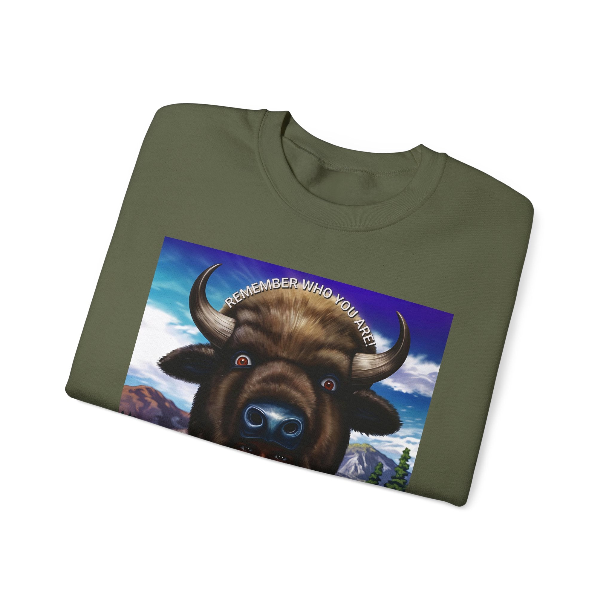 Native American Spirit Crewneck Sweatshirt - Unisex Heavy Blend™ - Angel Body
