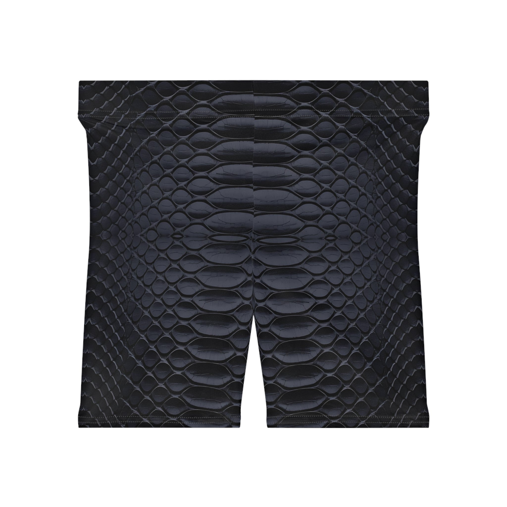 Stylish Snakeskin Biker Shorts for Women - Perfect for Activewear & Casual Outings