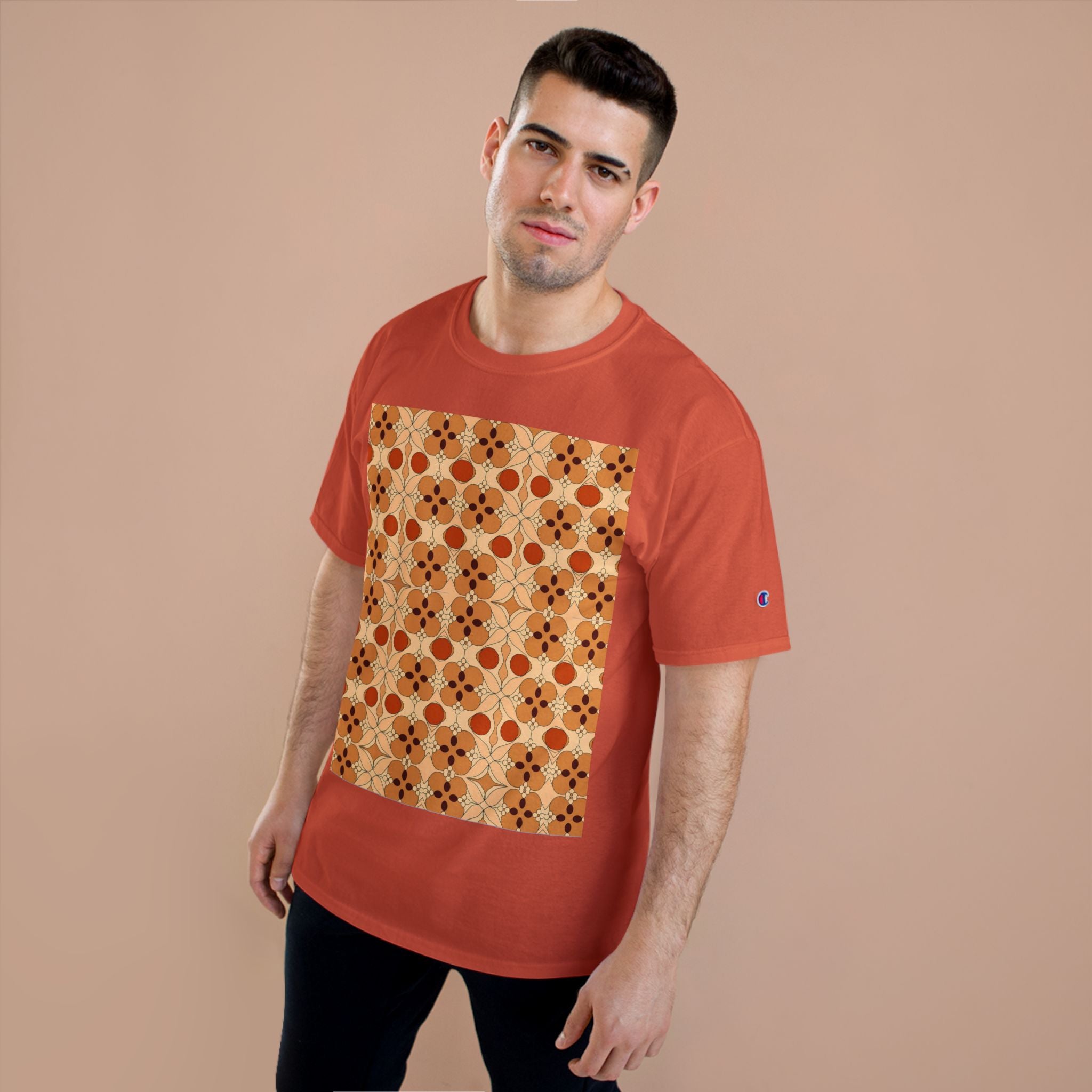 Retro Pattern T-Shirt - Stylish and Comfortable Tee - Angel Body