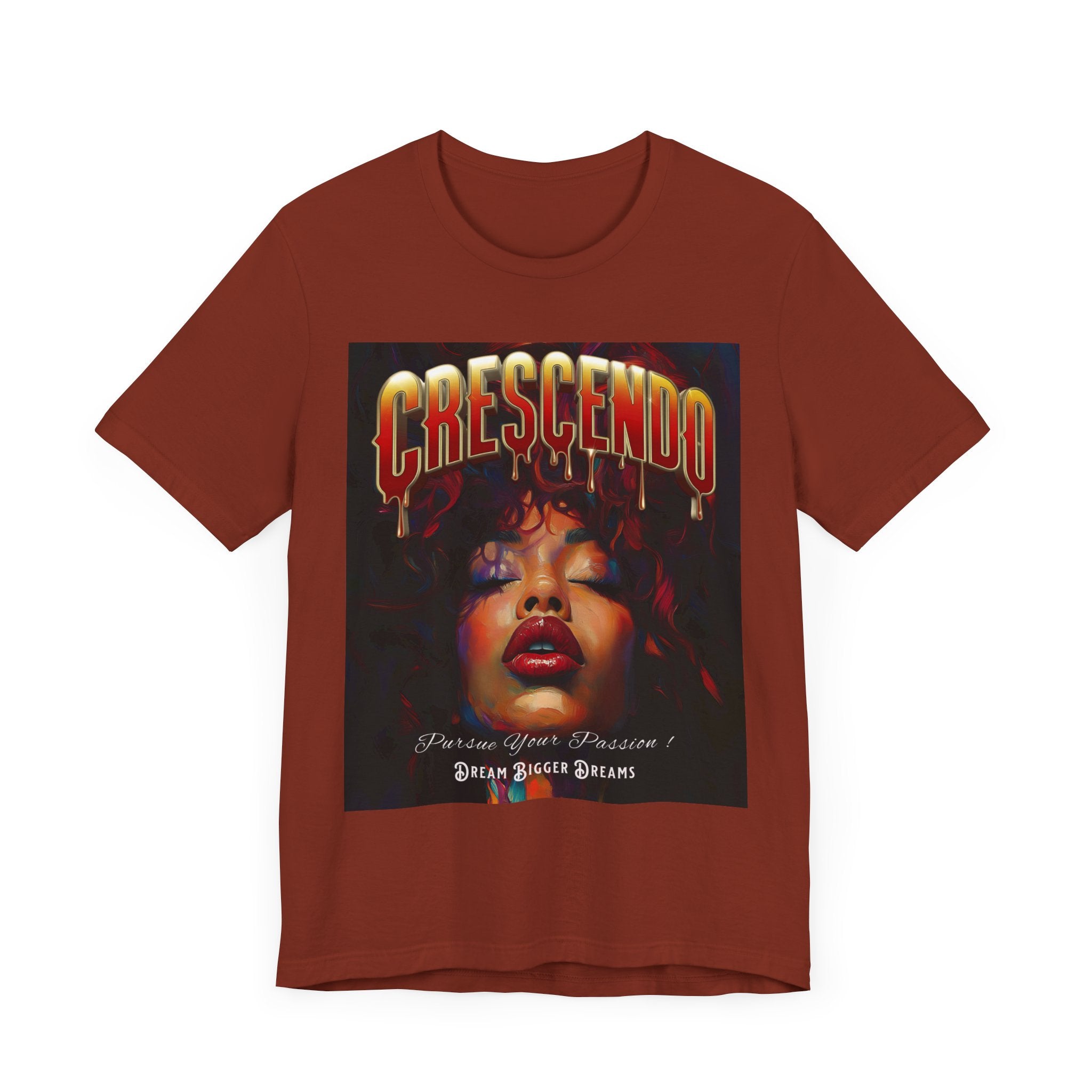 Crescendo Unisex Tee Word play message That means take your life to the highest hight's - Angel Body