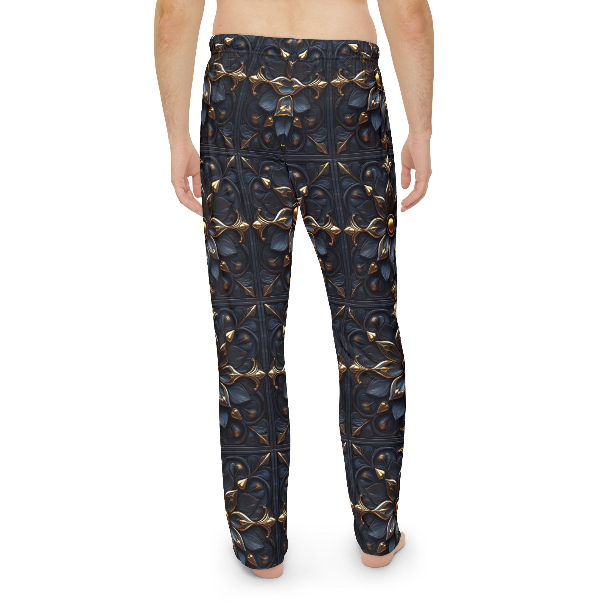 Men's 3D Floral Pattern Pajama Pants - Comfortable Sleepwear for Relaxation - Angel Body