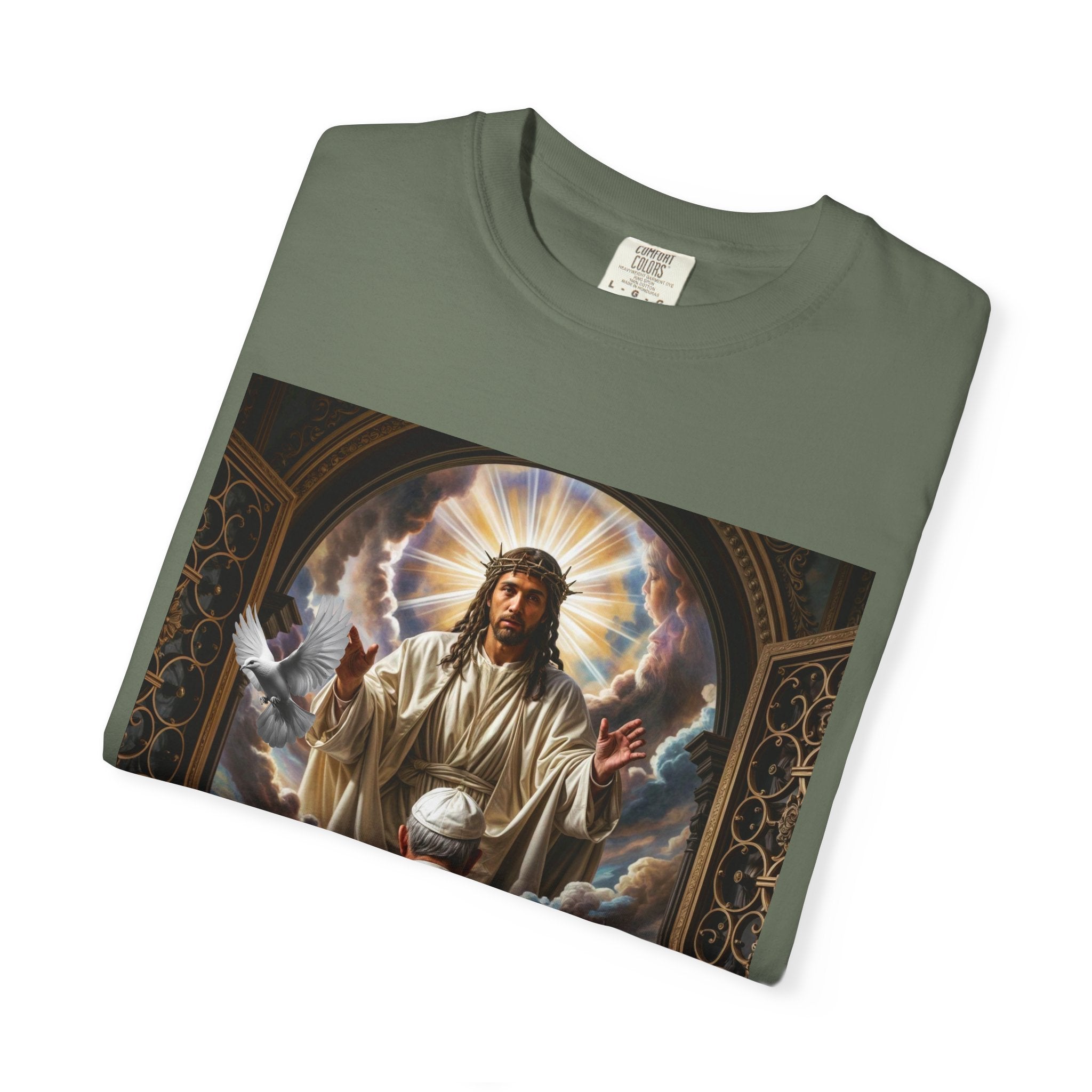 Religious Inspiration T-shirt - Jesus and Pope - Angel Body