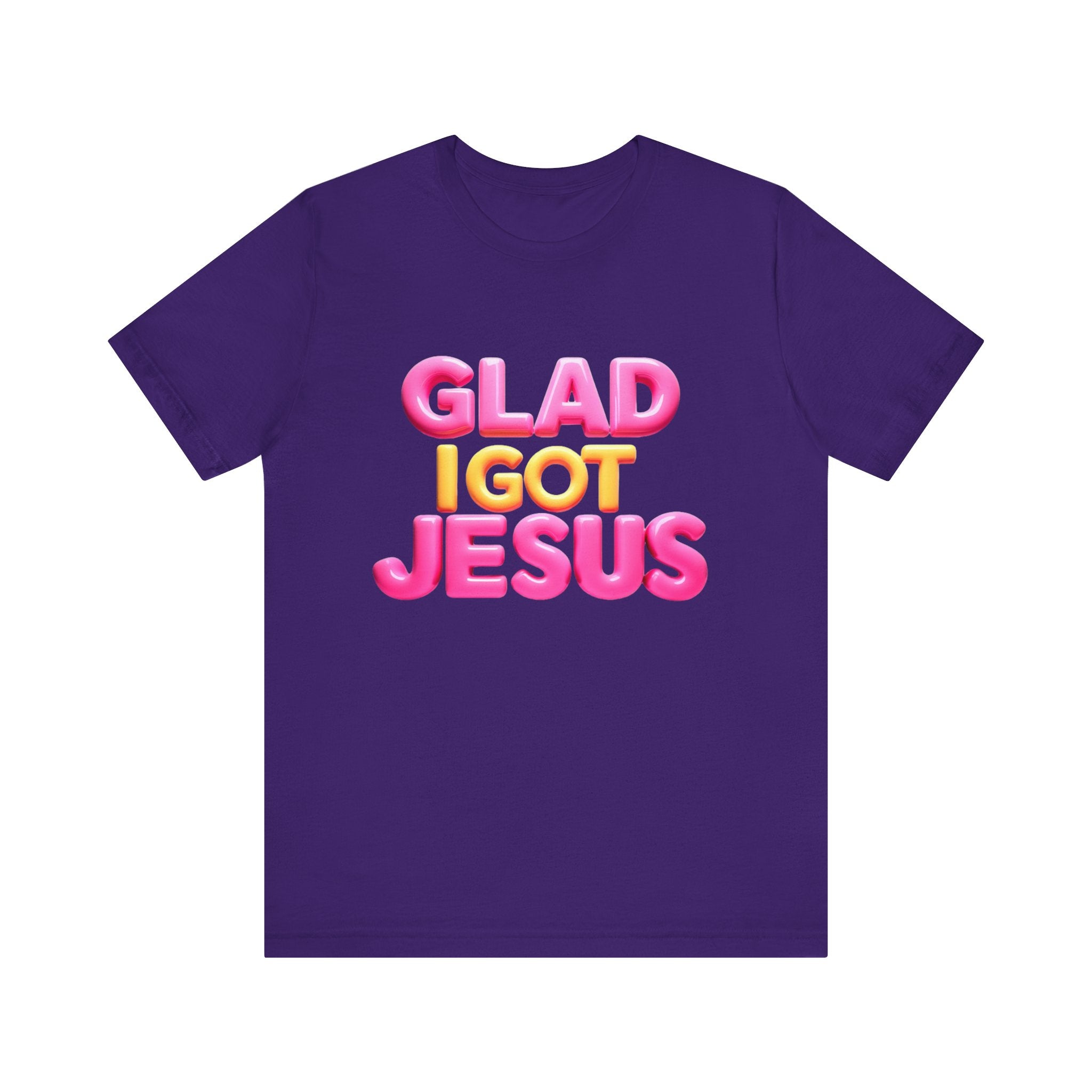 Glad I Got Jesus Unisex Tee - Angel Body