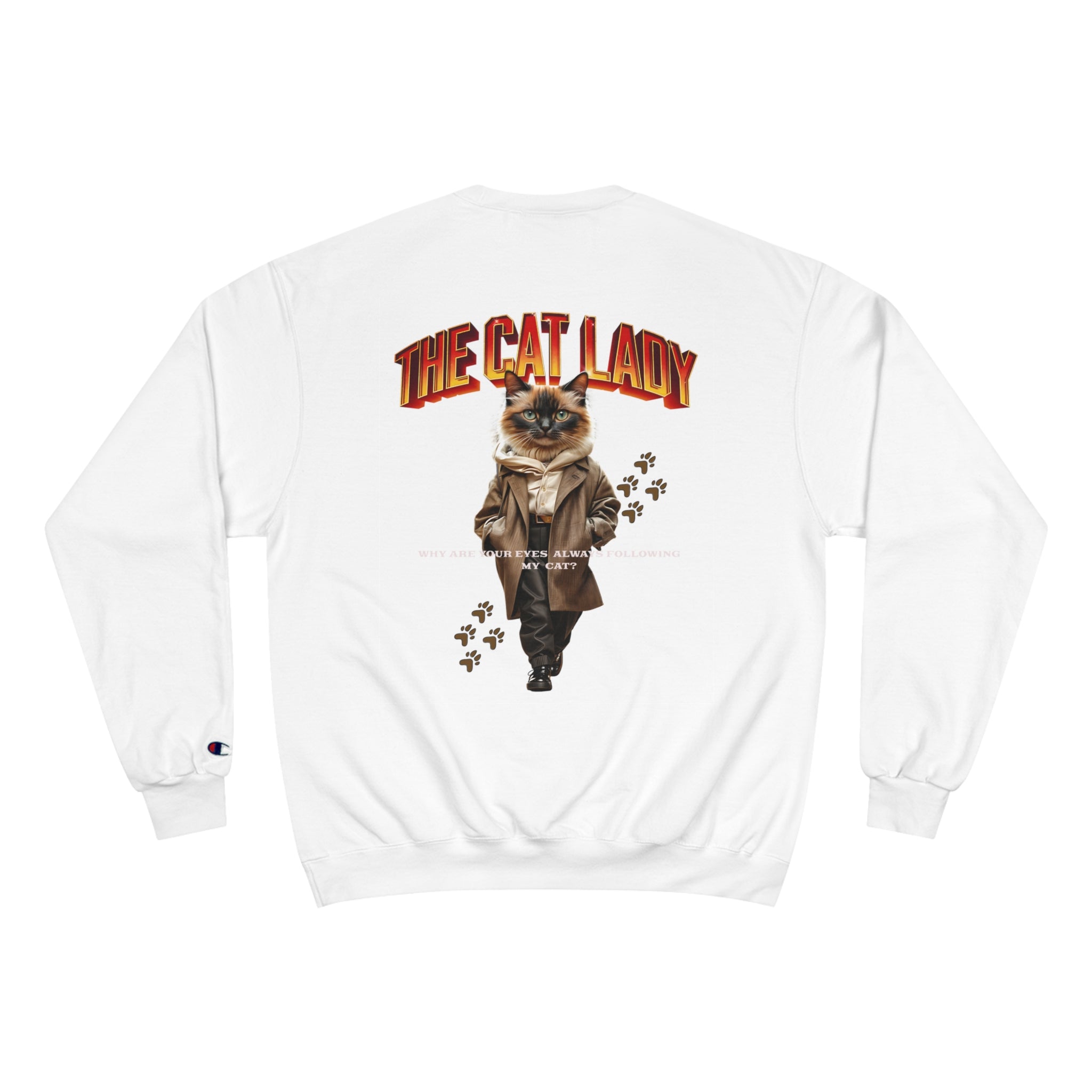 Cat Lady Champion Sweatshirt - Angel Body