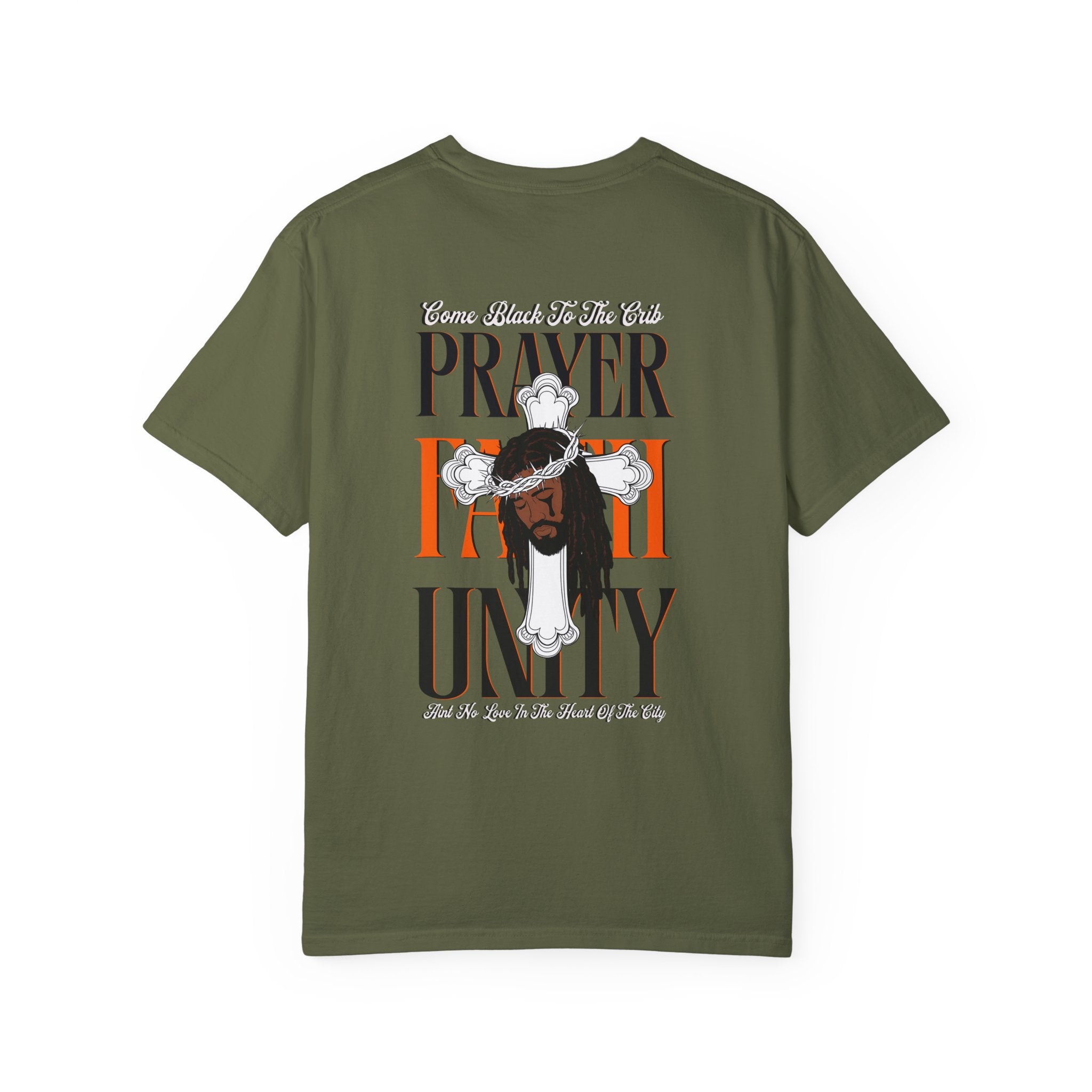 Unisex Garment-Dyed T-Shirt - Lovely Prayer & Unity Design - Angel Body