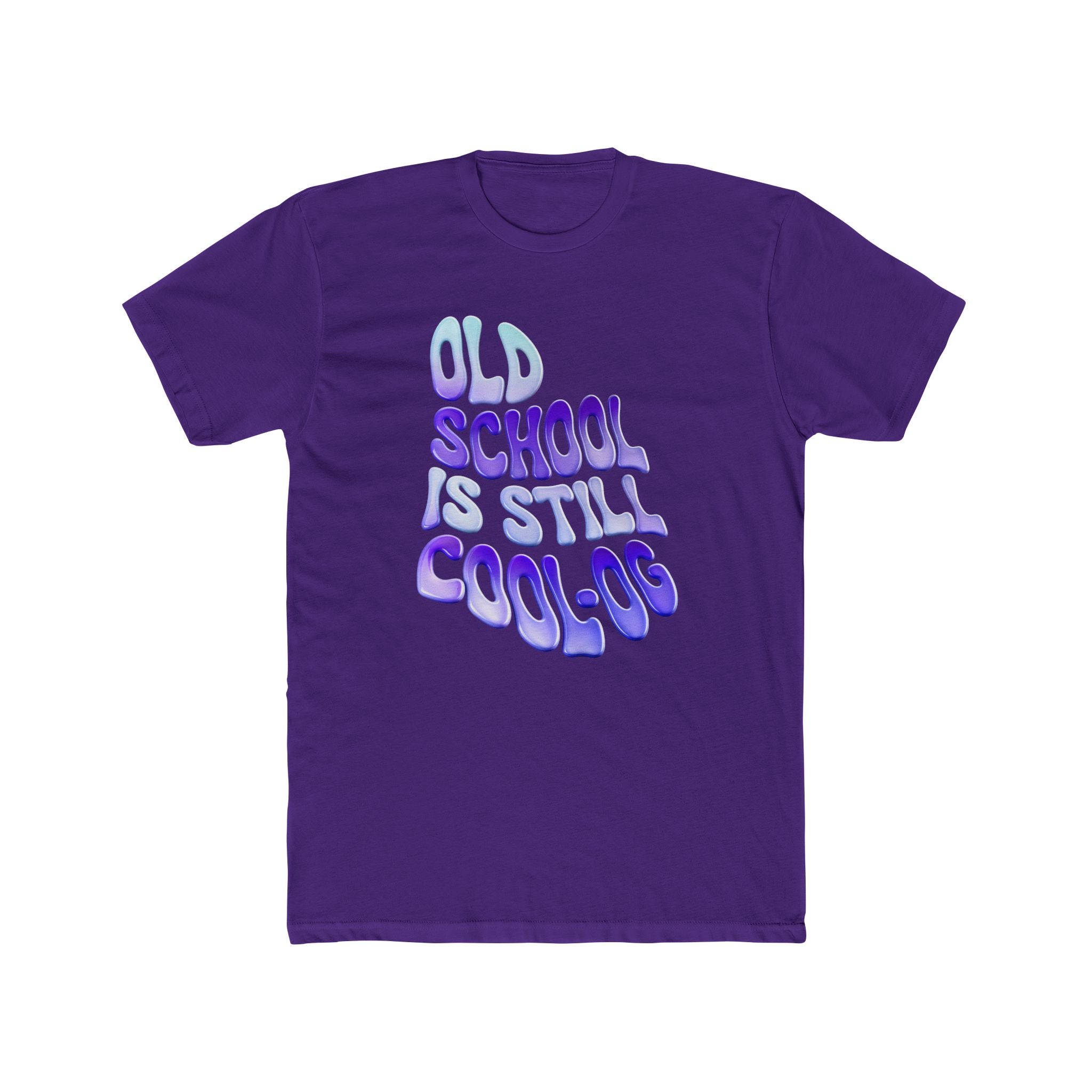 Retro 'Old School is Still Cool-OG' Unisex Cotton Crew Tee - Angel Body