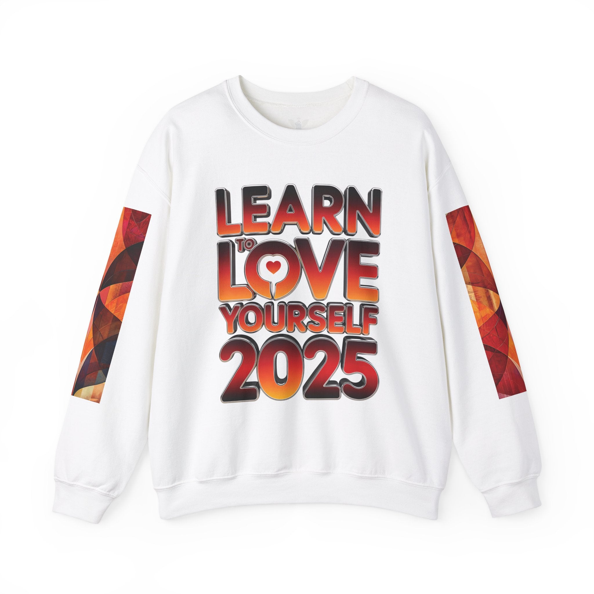 Learn to Love Yourself 2025 Crewneck Sweatshirt - Angel Body