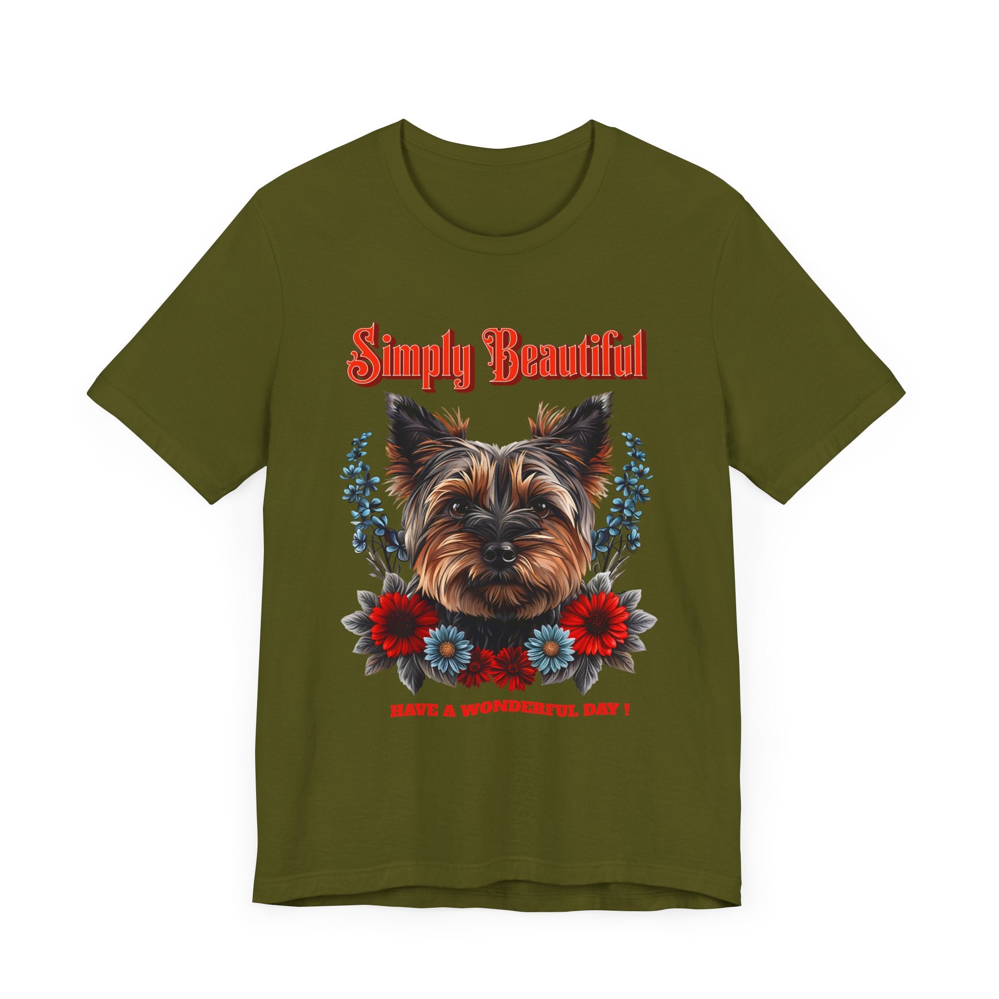 Unisex Jersey Short Sleeve Tee Simply Beautiful Yorkshire Puppy - Angel Body
