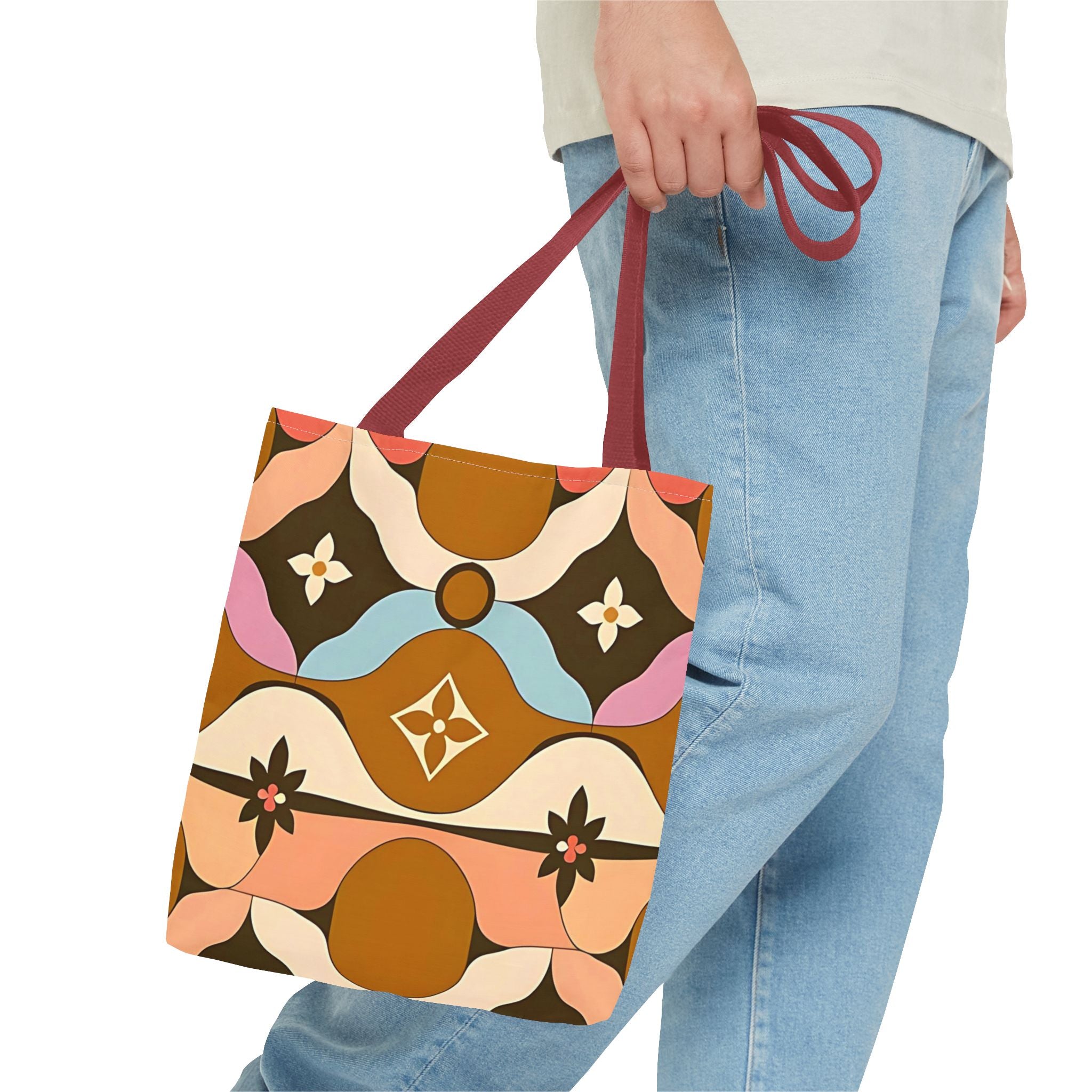 Boho Chic Tote Bag - Colorful Floral Design for Everyday Use - Angel Body