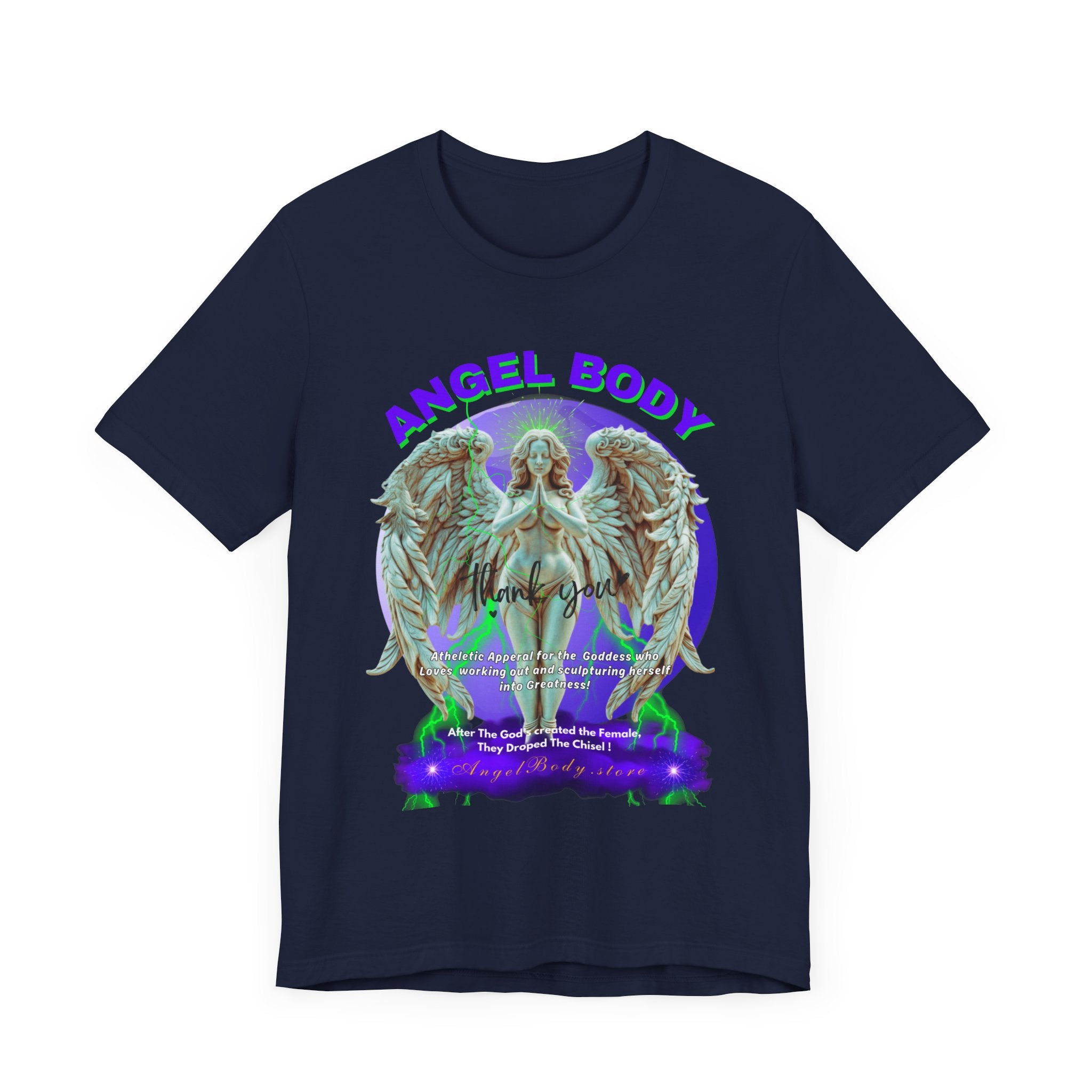 Unisex Jersey Short Sleeve Tee: Guardian Angel Spiritual Warrior 4 - Angel Body