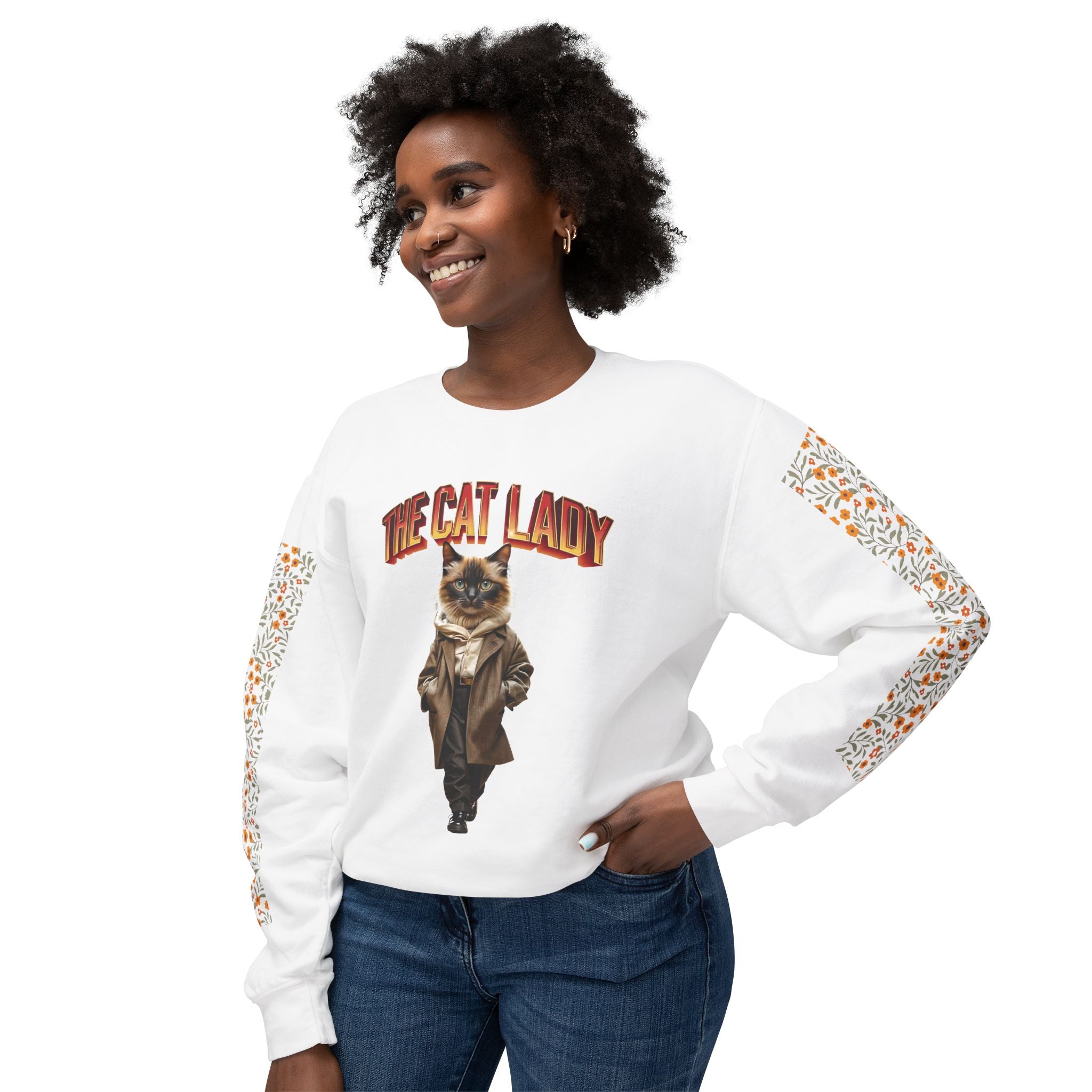 Unisex Lightweight Crewneck Sweatshirt - Angel Body