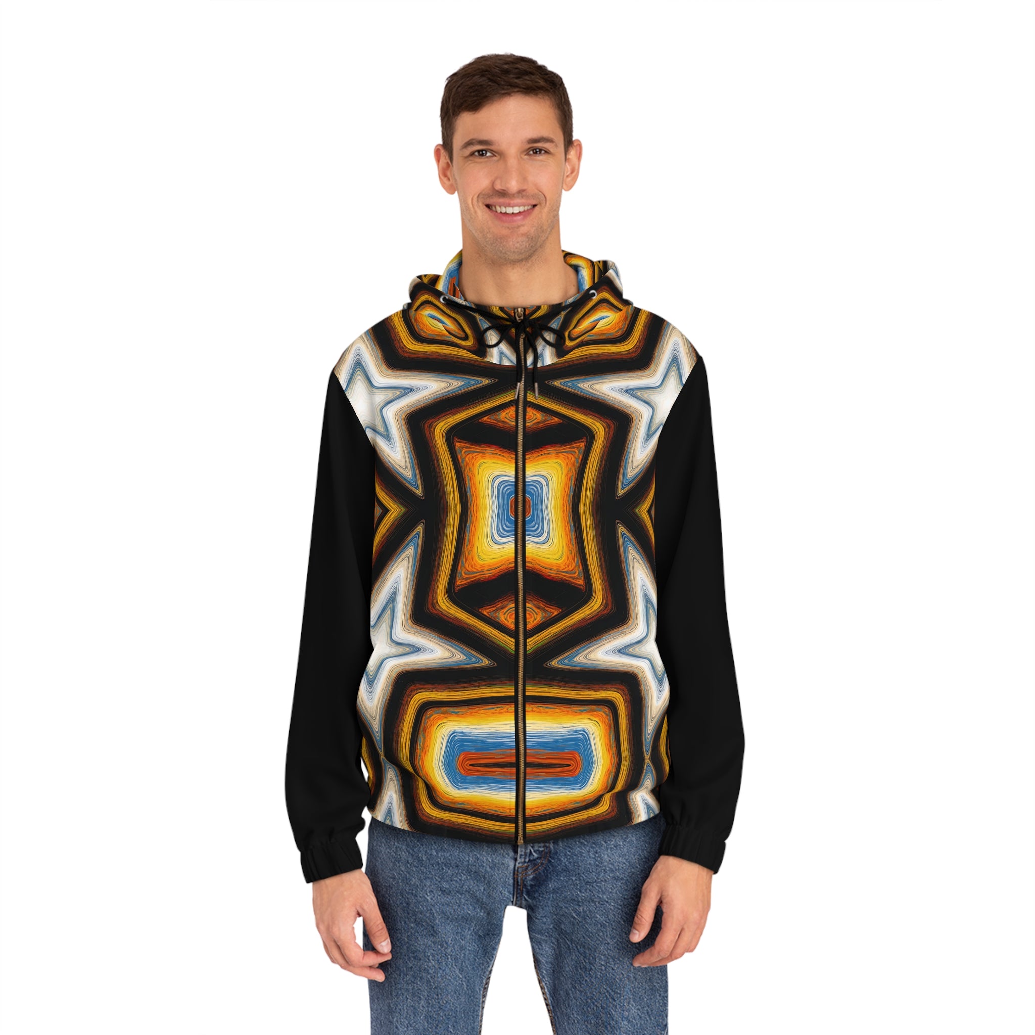 Man's Star Of Bethlehem Full-Zip Hoodie - Angel Body