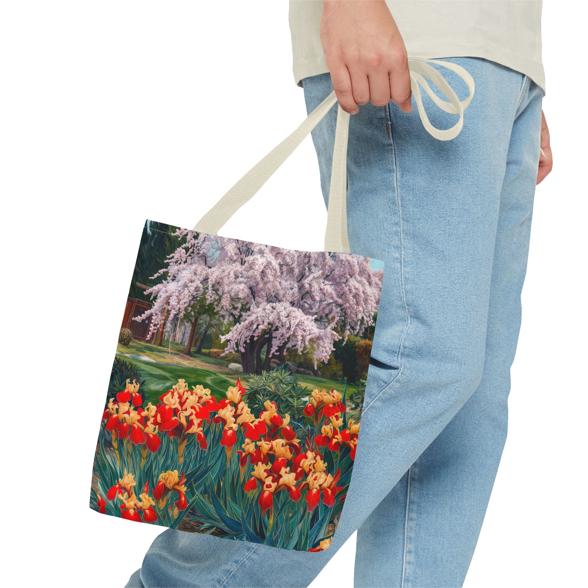 Nature-Inspired Floral Tote Bag - Perfect for Spring Celebrations - Angel Body